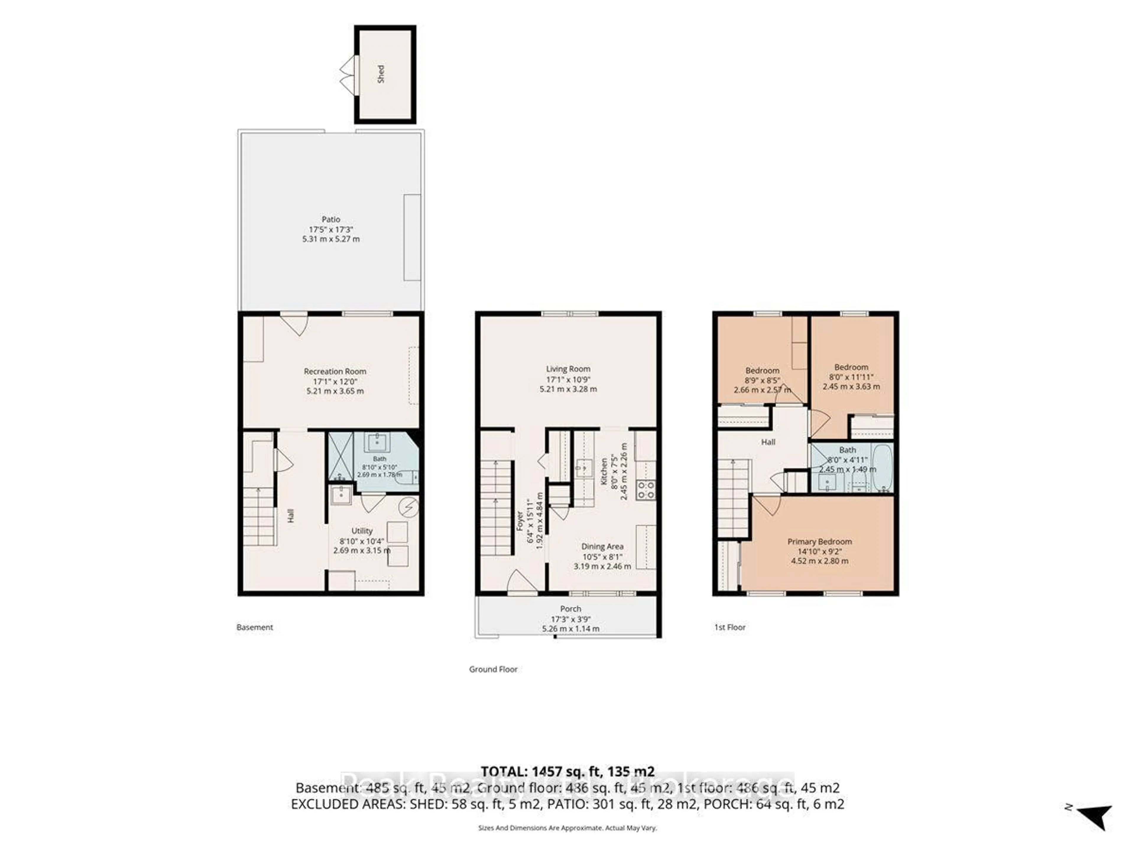 Floor plan for 1673 Applewood Cres, Peterborough Ontario K9K 1N3