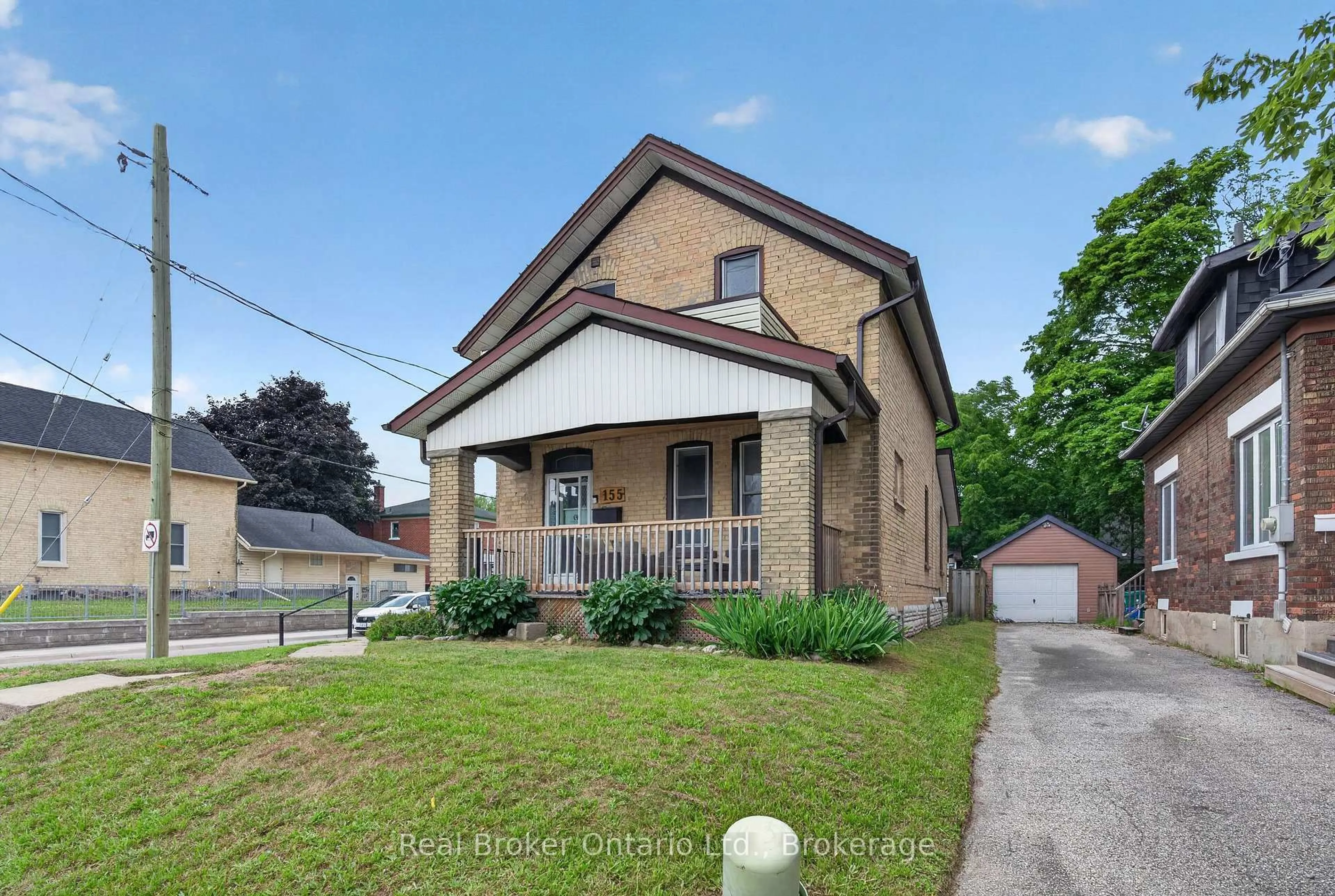 Home with brick exterior material, street for 155 Lancaster St, Kitchener Ontario N2H 4T7