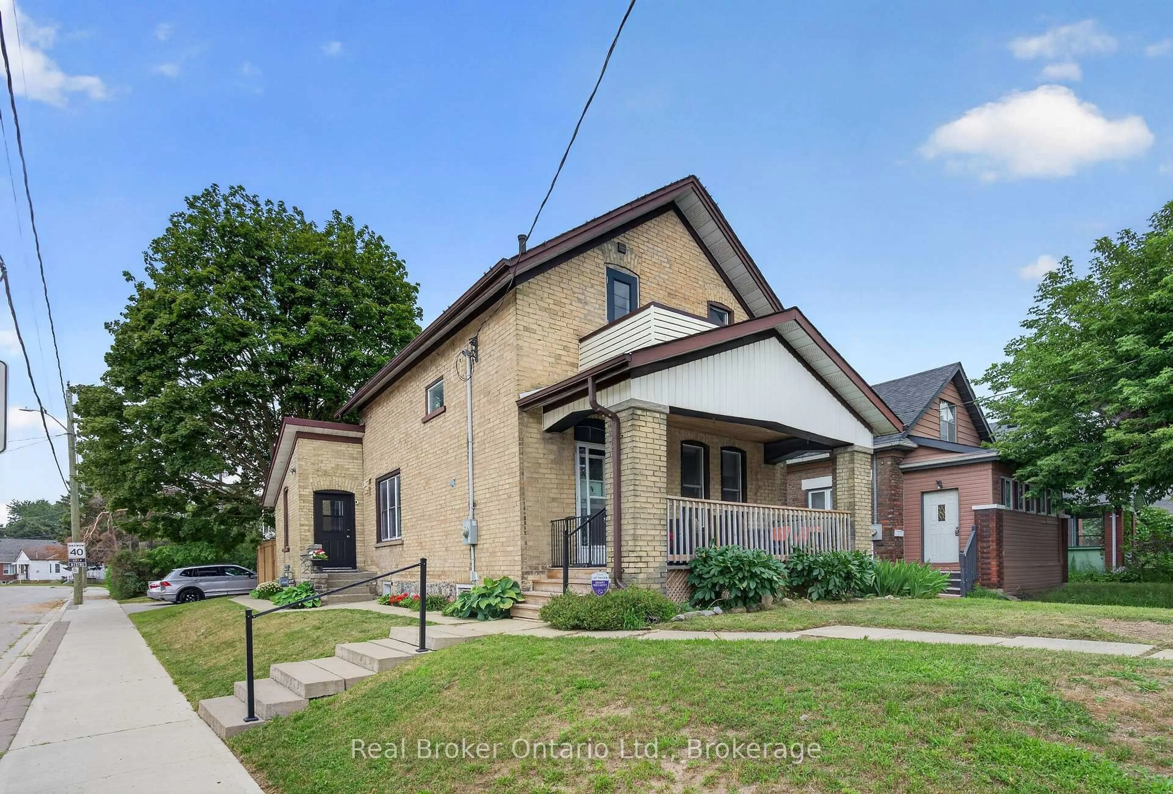Home with brick exterior material, street for 155 Lancaster St, Kitchener Ontario N2H 4T7