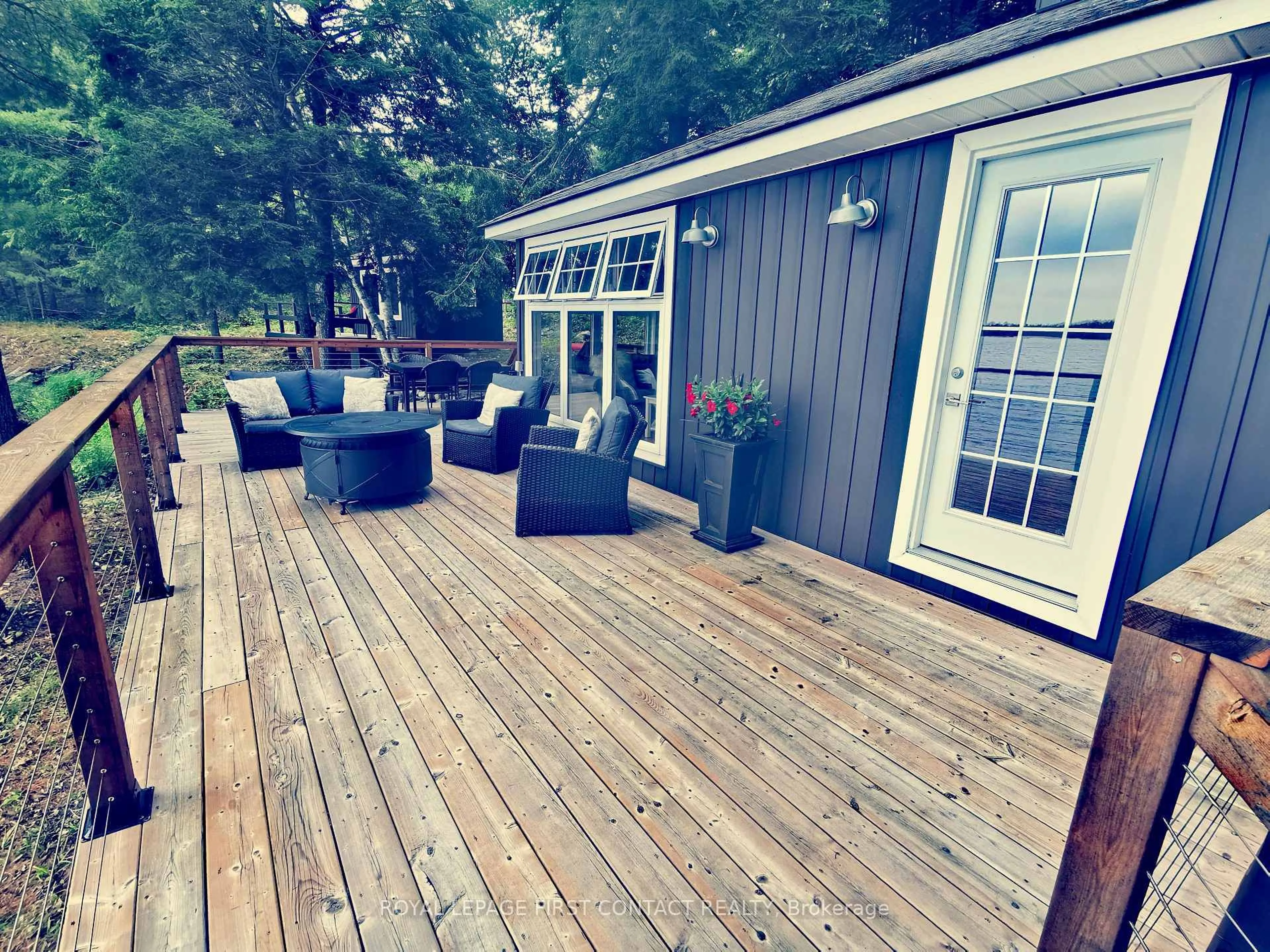 Patio, water/lake/river/ocean view for 373 Healey Lake Water, The Archipelago Ontario P0C 1H0