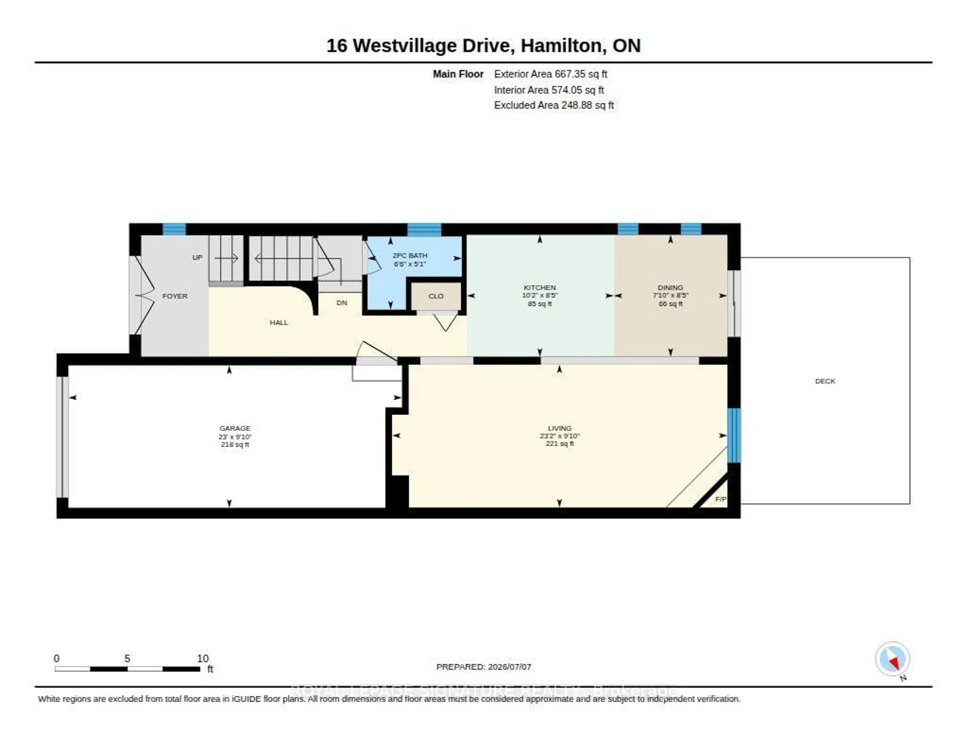 Floor plan for 16 Westvillage Dr, Hamilton Ontario L9B 2M5