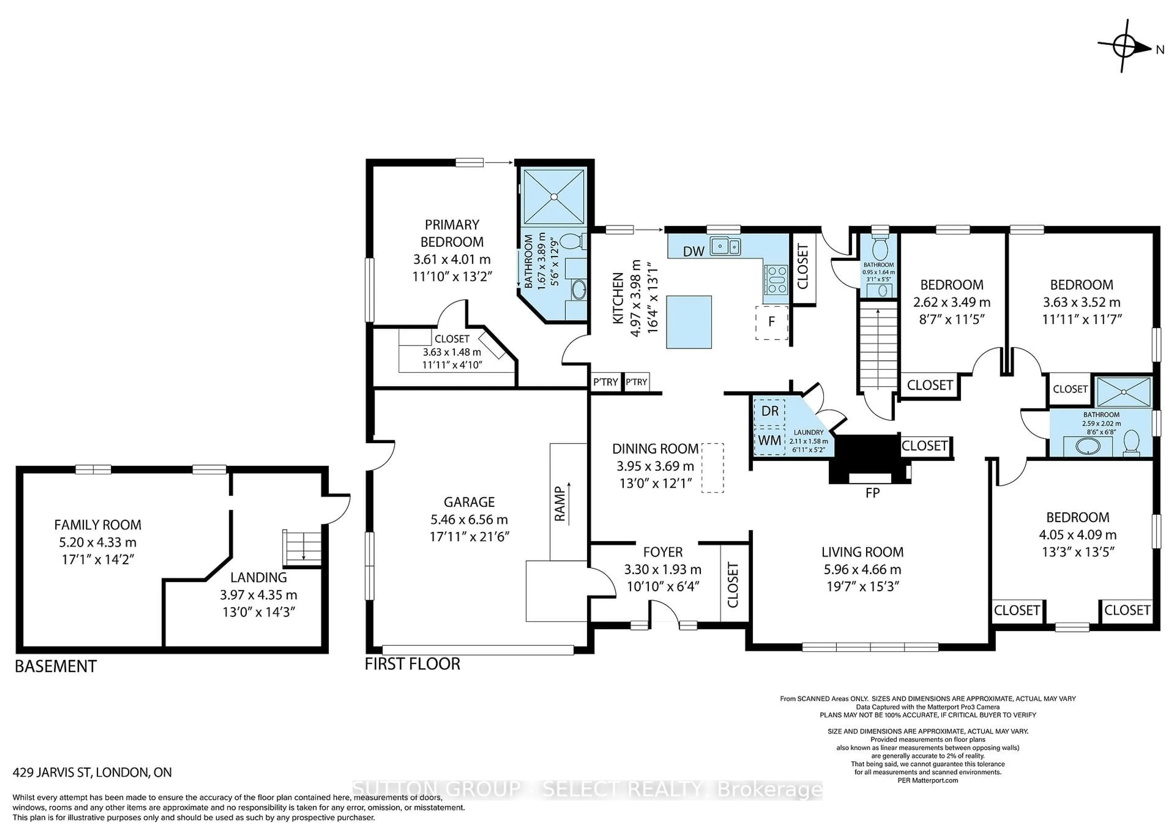 Floor plan for 429 Jarvis St, London South Ontario N6K 1X2