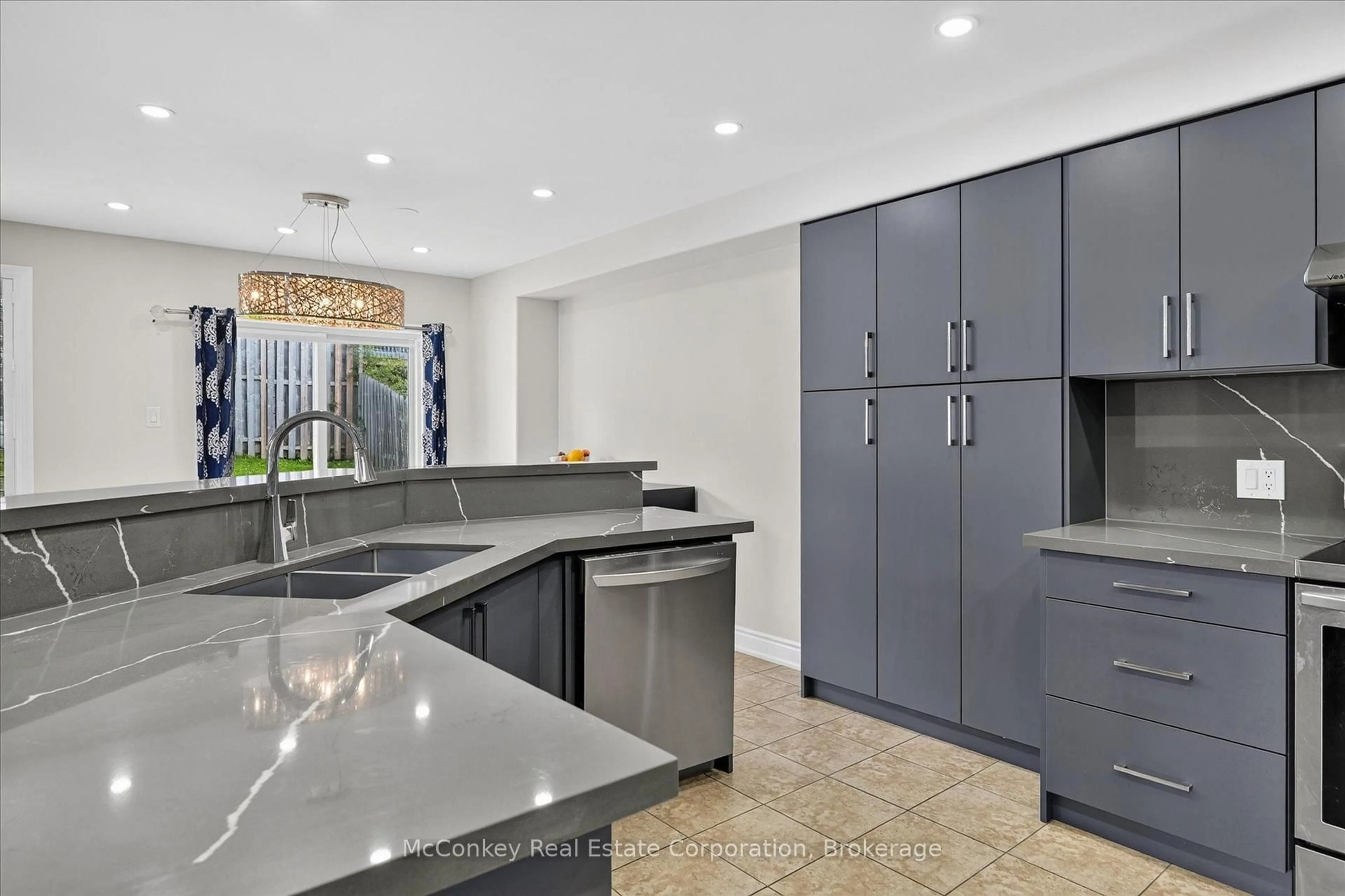Contemporary kitchen, ceramic/tile floor for 609 ACKERMAN Cres, Peterborough Ontario K9K 2S5