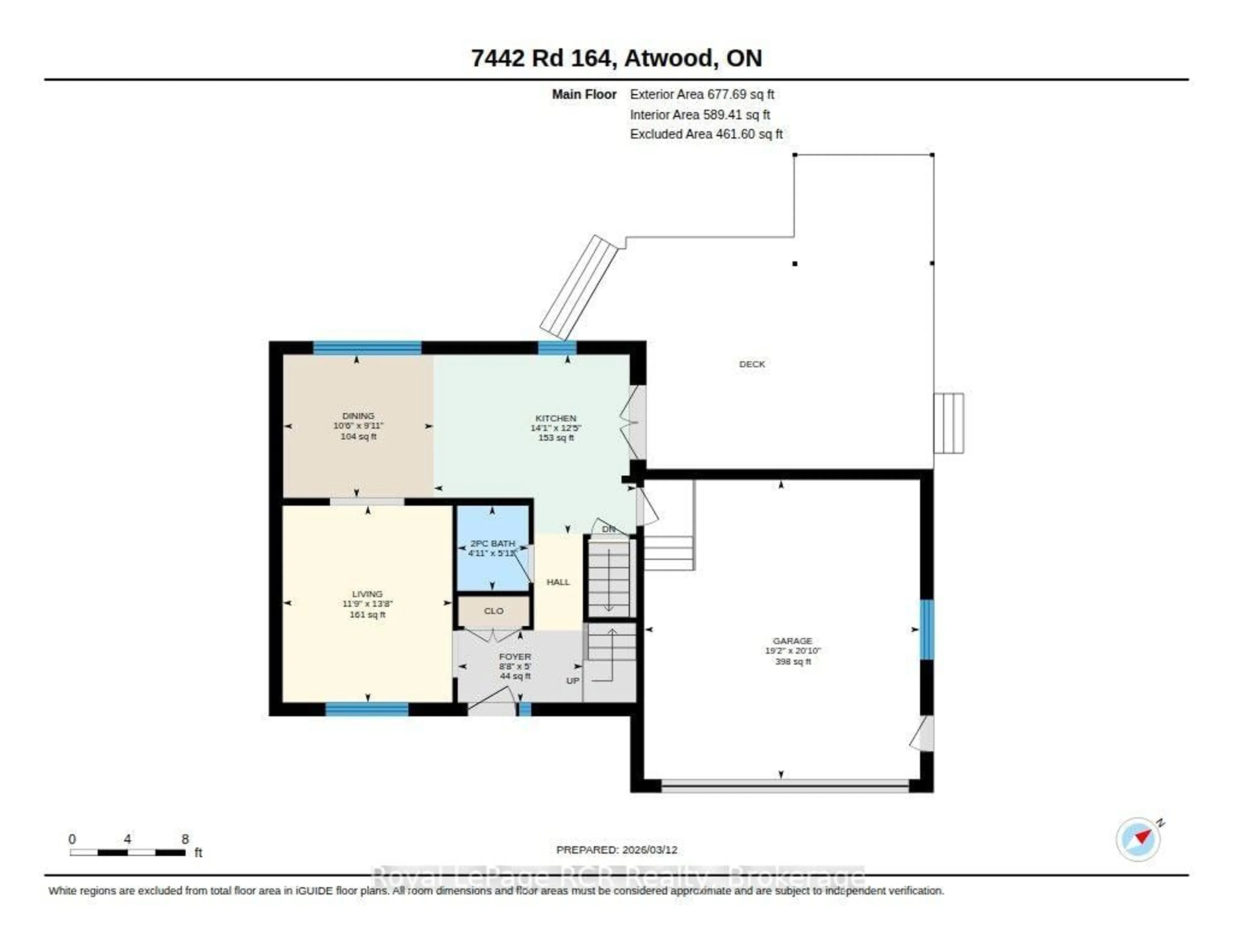 Floor plan for 7442 Road 164 Rd, North Perth Ontario N0K 1B0