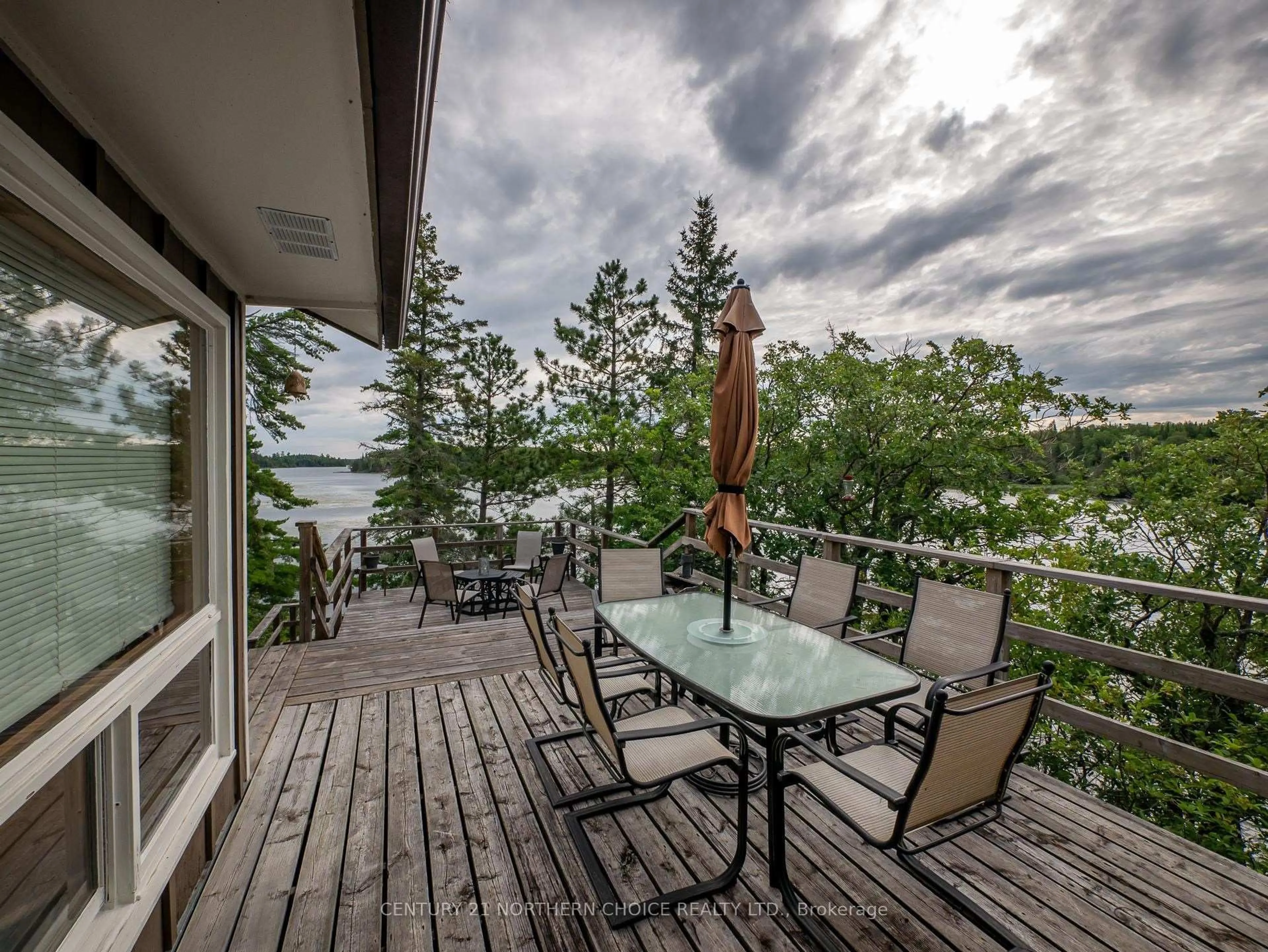 Patio, water/lake/river/ocean view for D142 Holmstroms Marsh #Dock 61, Kenora Remote Area Ontario P0X 1C0