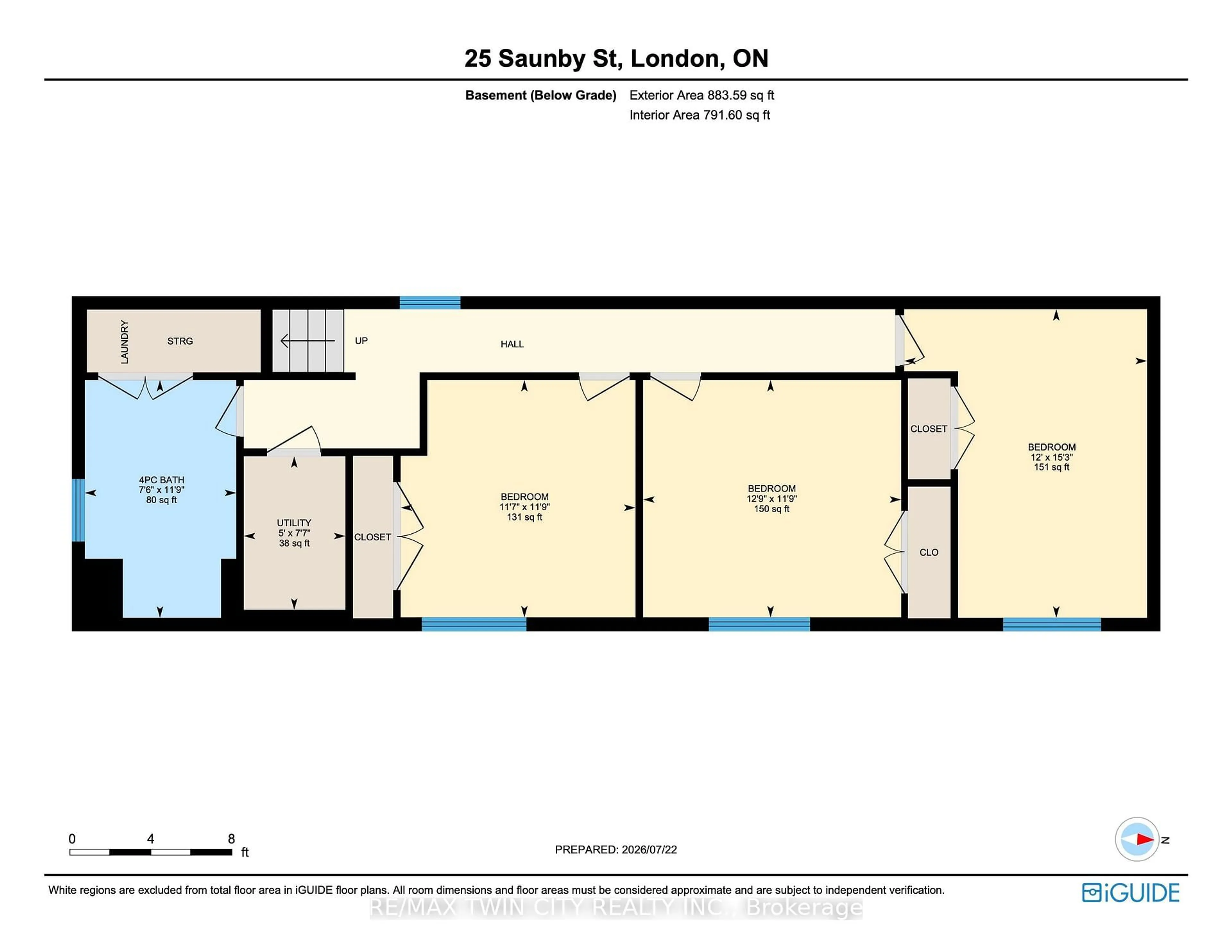 Floor plan for 25 SAUNBY St, London North Ontario N6G 1A2