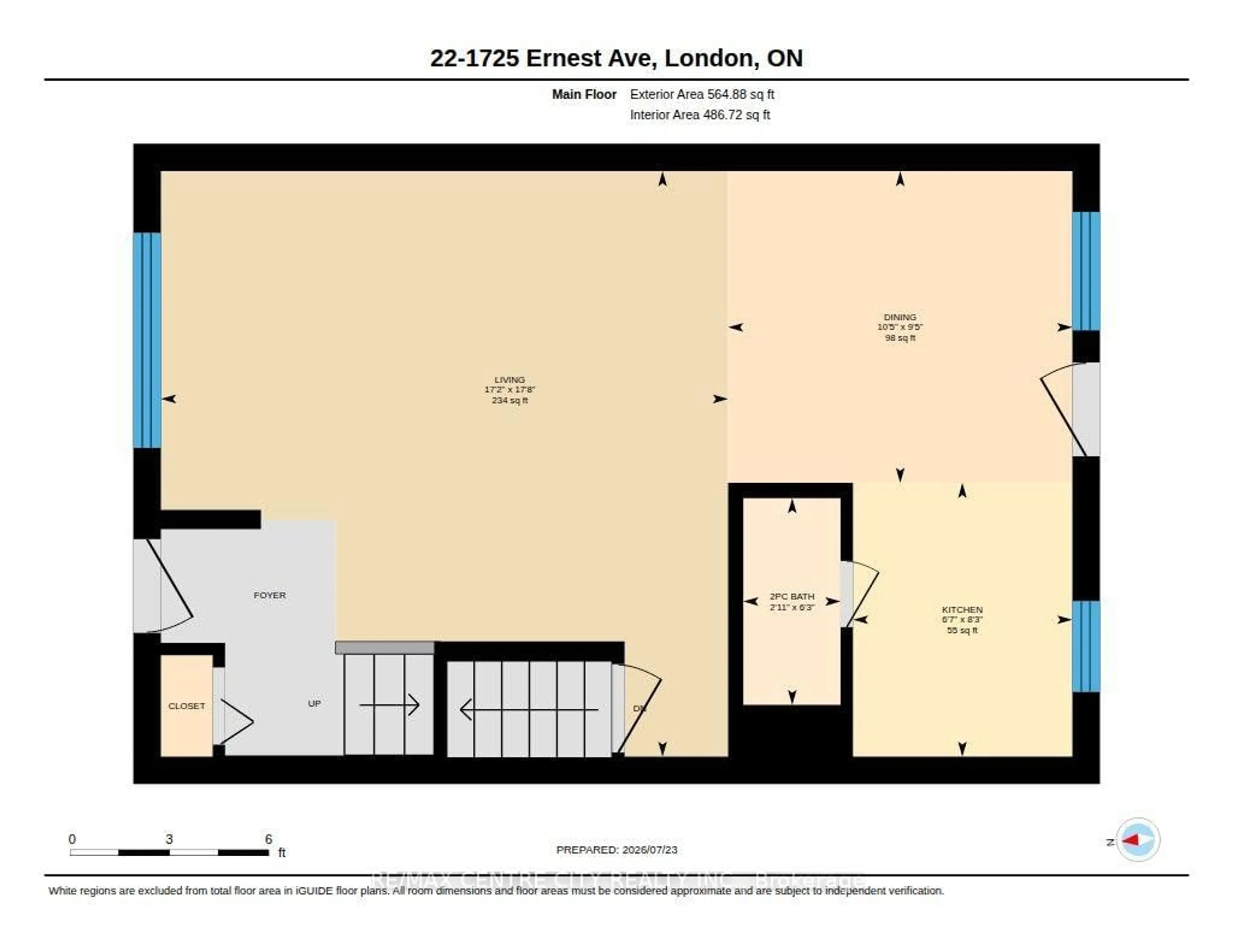 Floor plan for 1725 Ernest Ave #22, London South Ontario N6E 2W3
