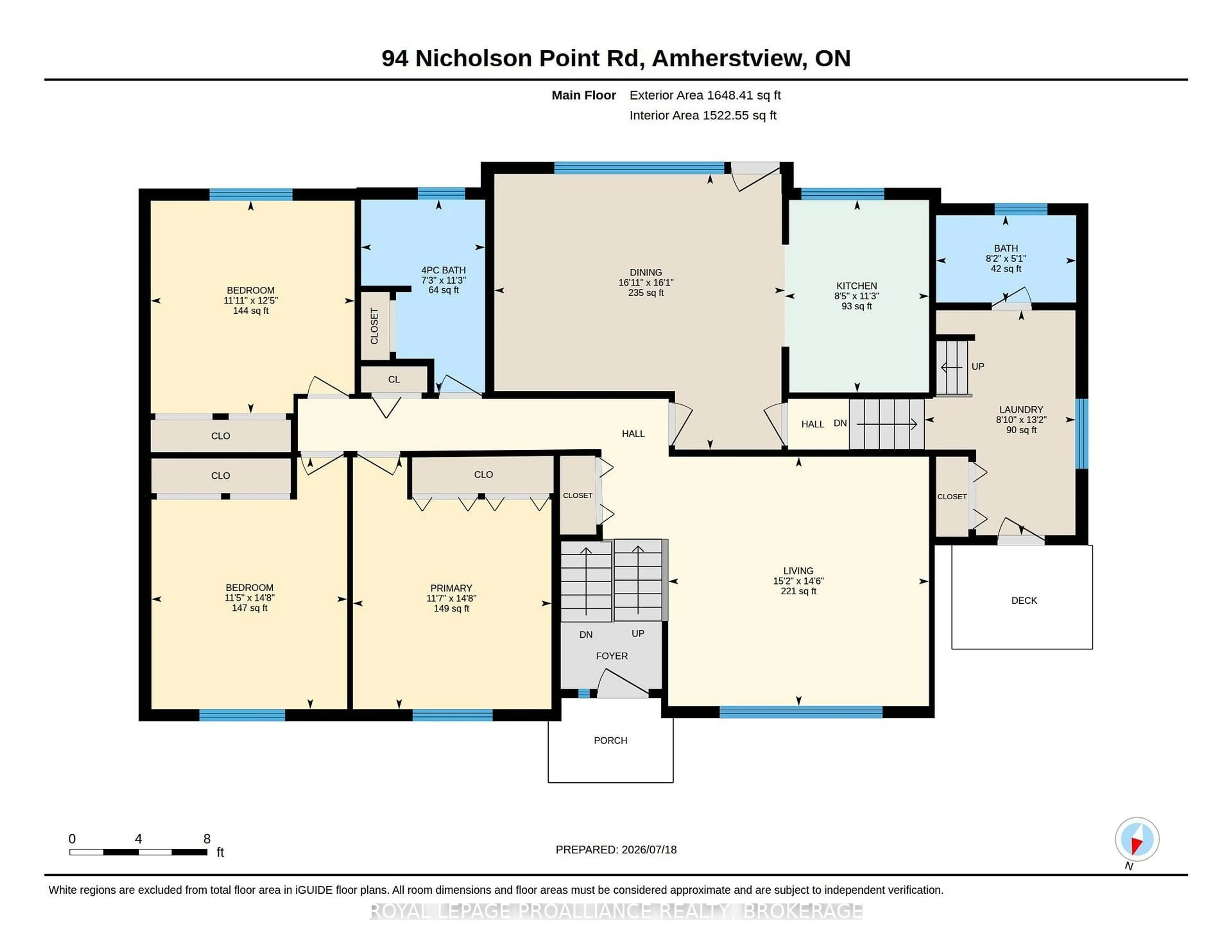 Floor plan for 94 Nicholson Point Rd, Bath Ontario K0H 1G0