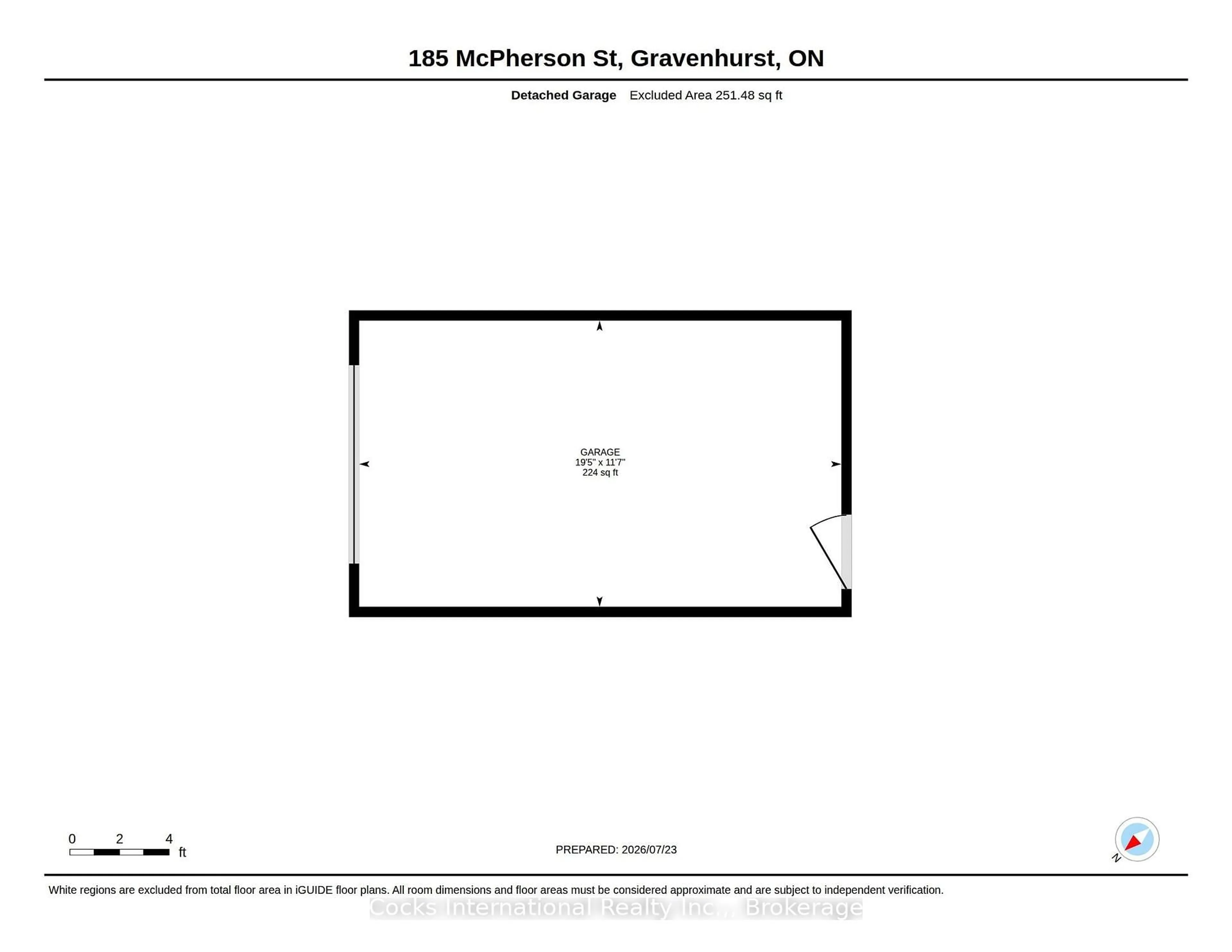 Floor plan for 185 McPherson St, Gravenhurst Ontario P1P 0E8