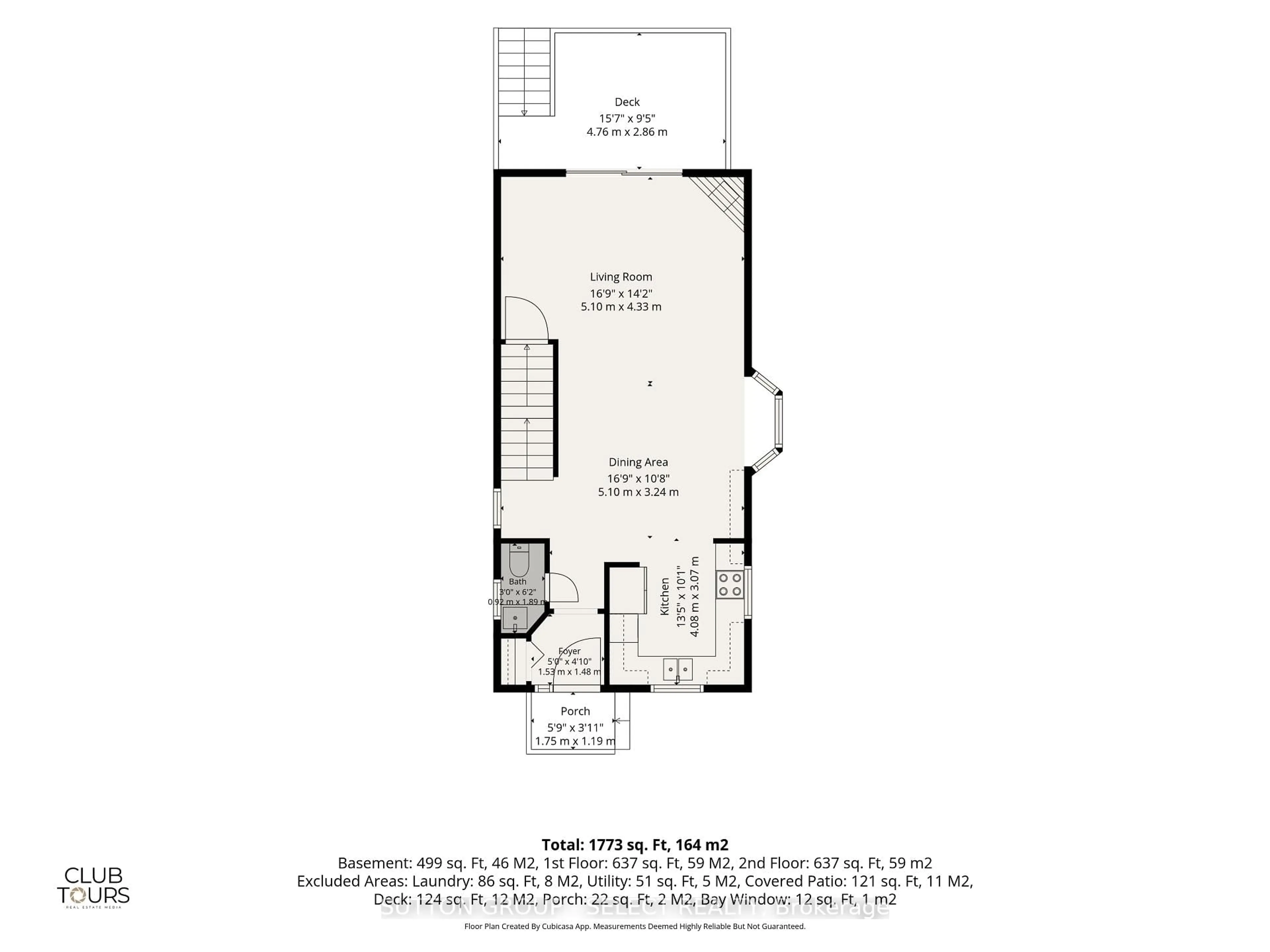 Floor plan for 46 Cliftonvale Ave, London South Ontario N6J 1J8