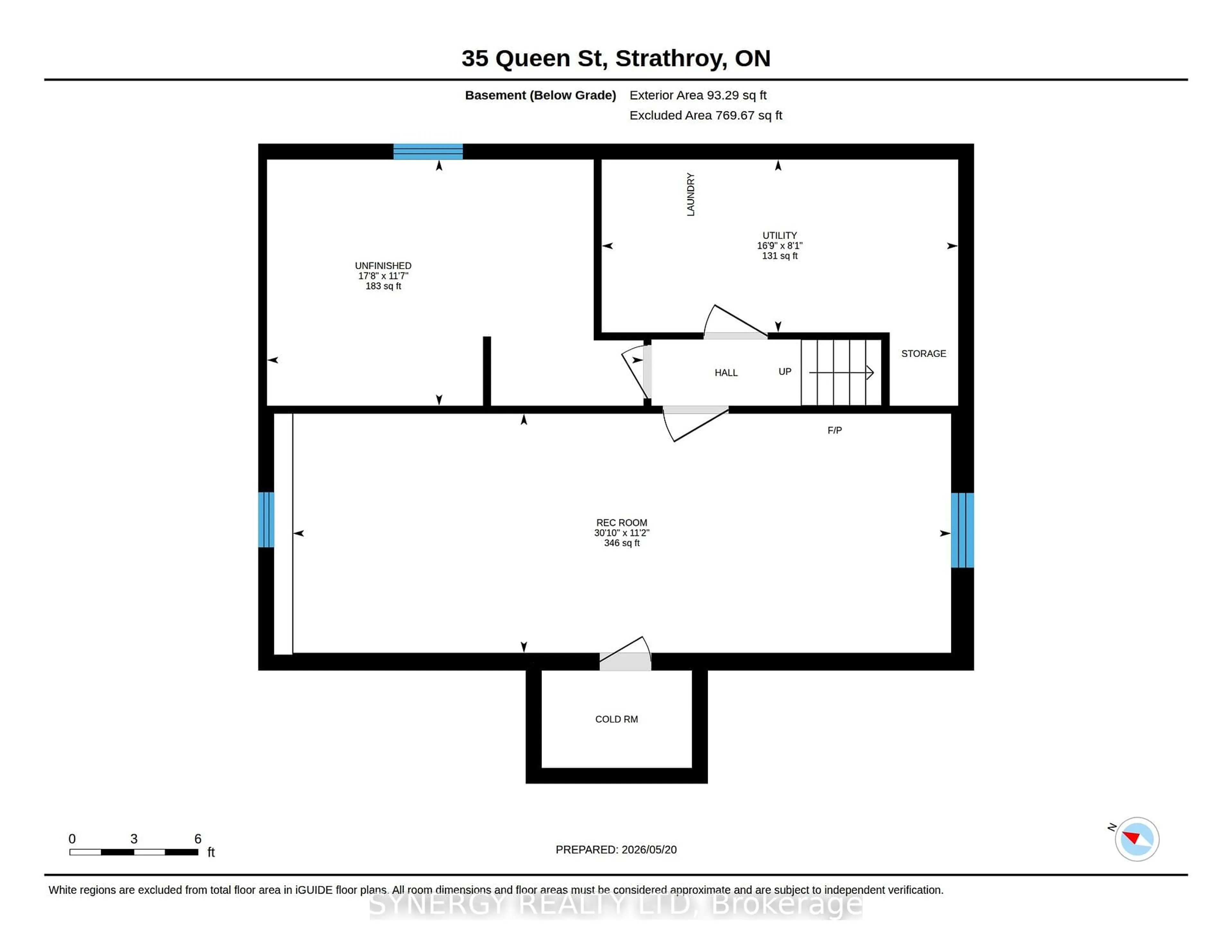 Floor plan for 35 Queen St, Strathroy-Caradoc Ontario N7G 2H5