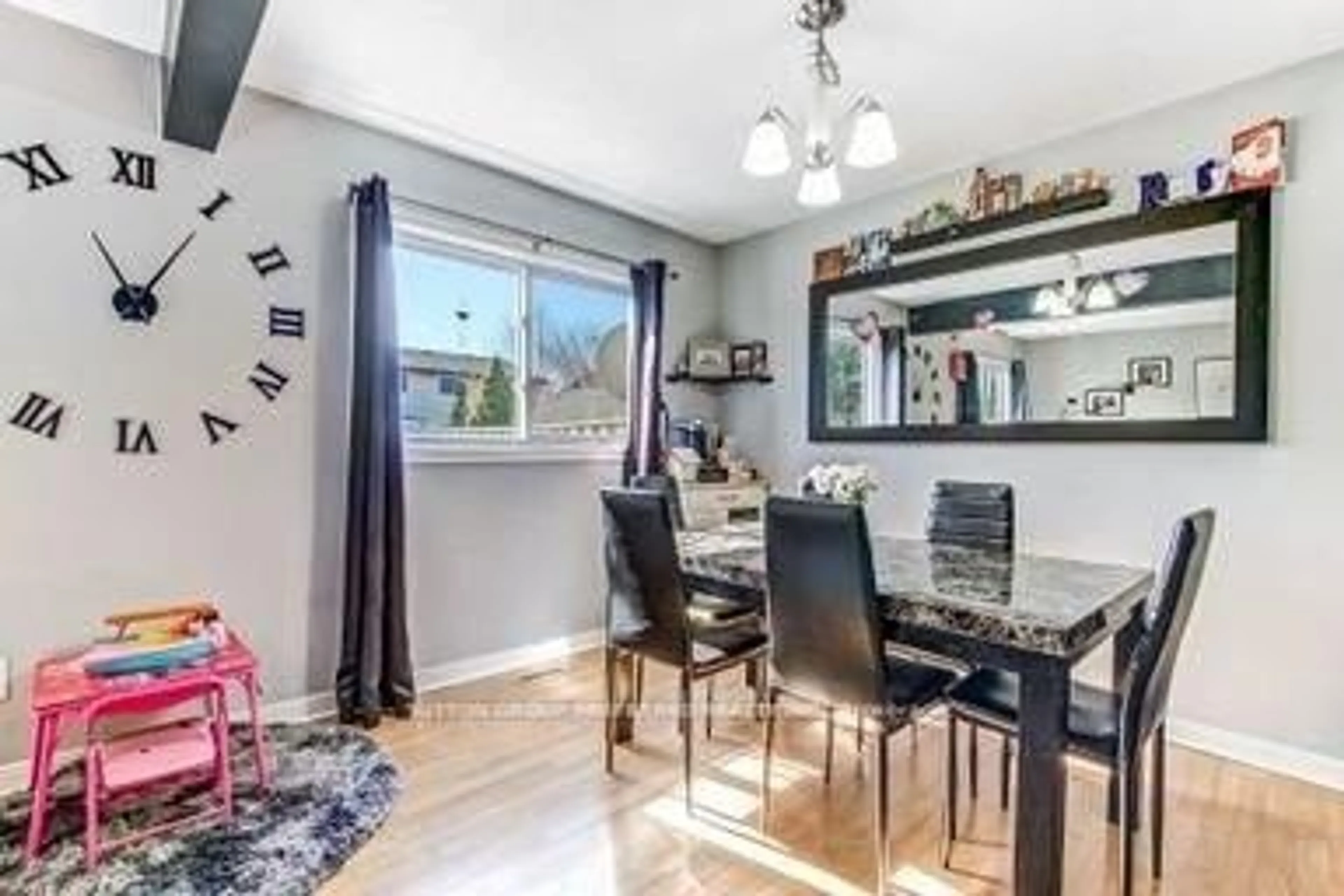 Dining room, wood/laminate floor for 711 Osgoode Dr #17, London South Ontario N6E 2C8