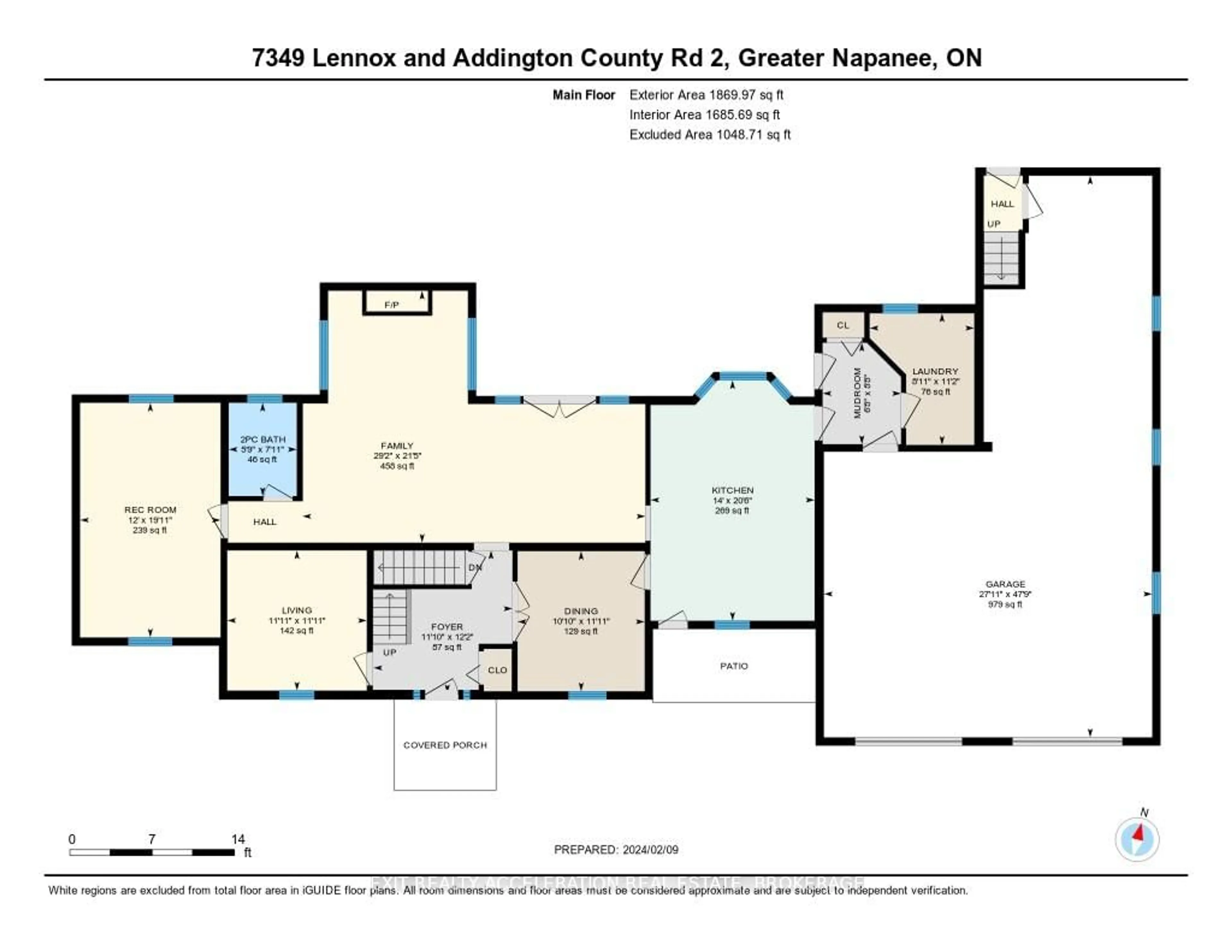 Floor plan for 7349 County Rd 2, Napanee Ontario K7R 3K6