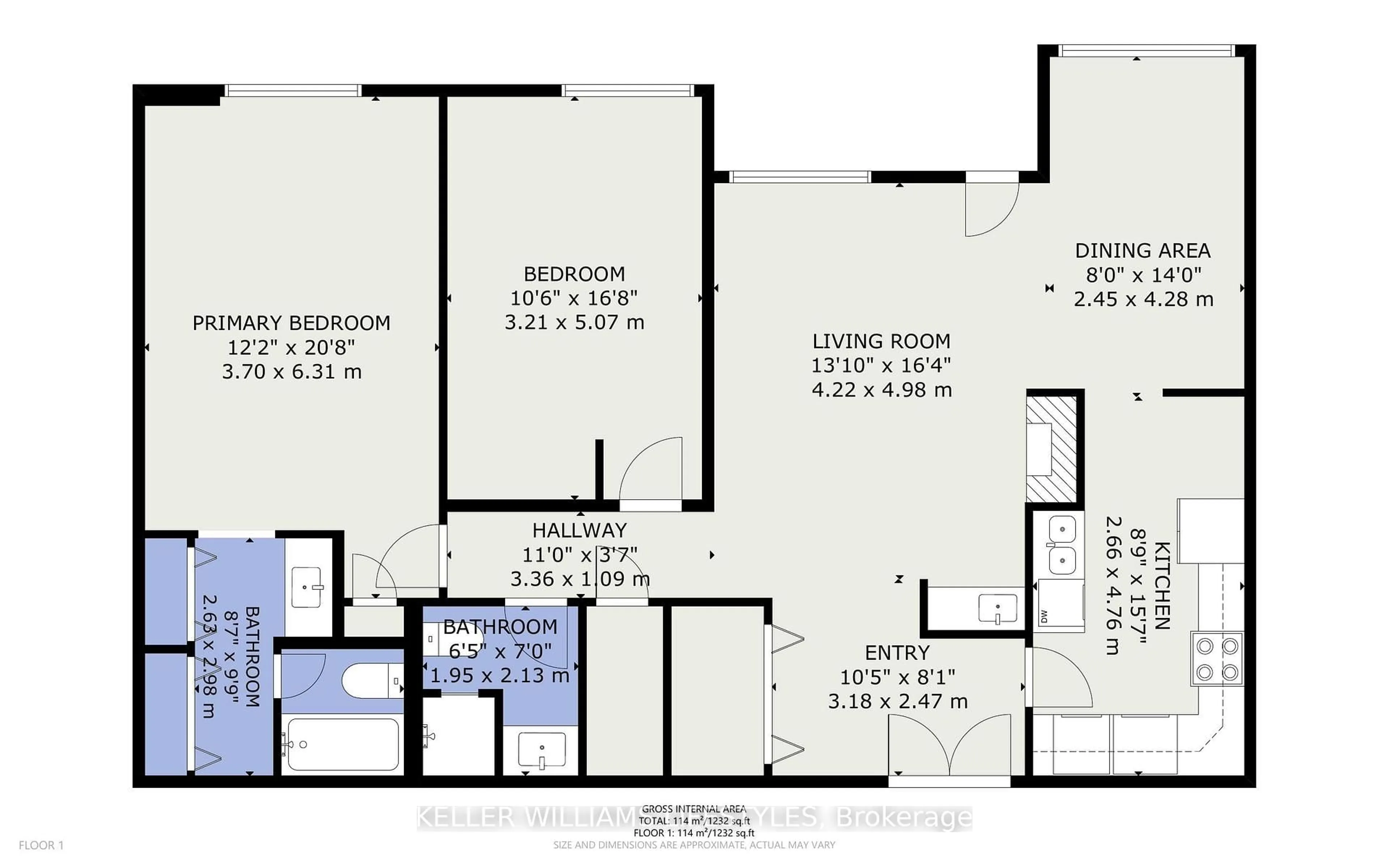 Floor plan for 200 Everglade Cres #104, London North Ontario N6H 4P8