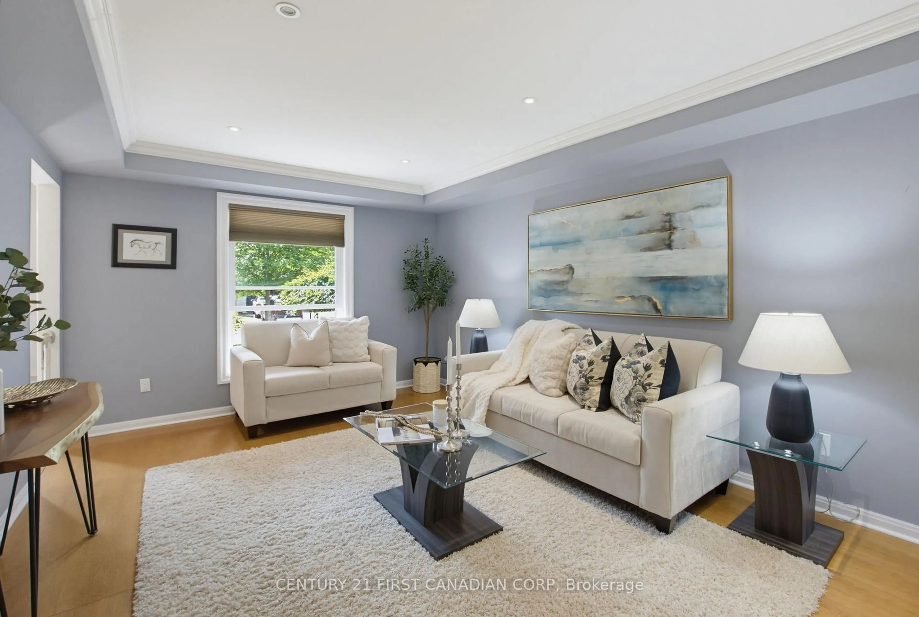Living room with furniture, unknown for 8 Meridene Cres, London North Ontario N5X 1G5