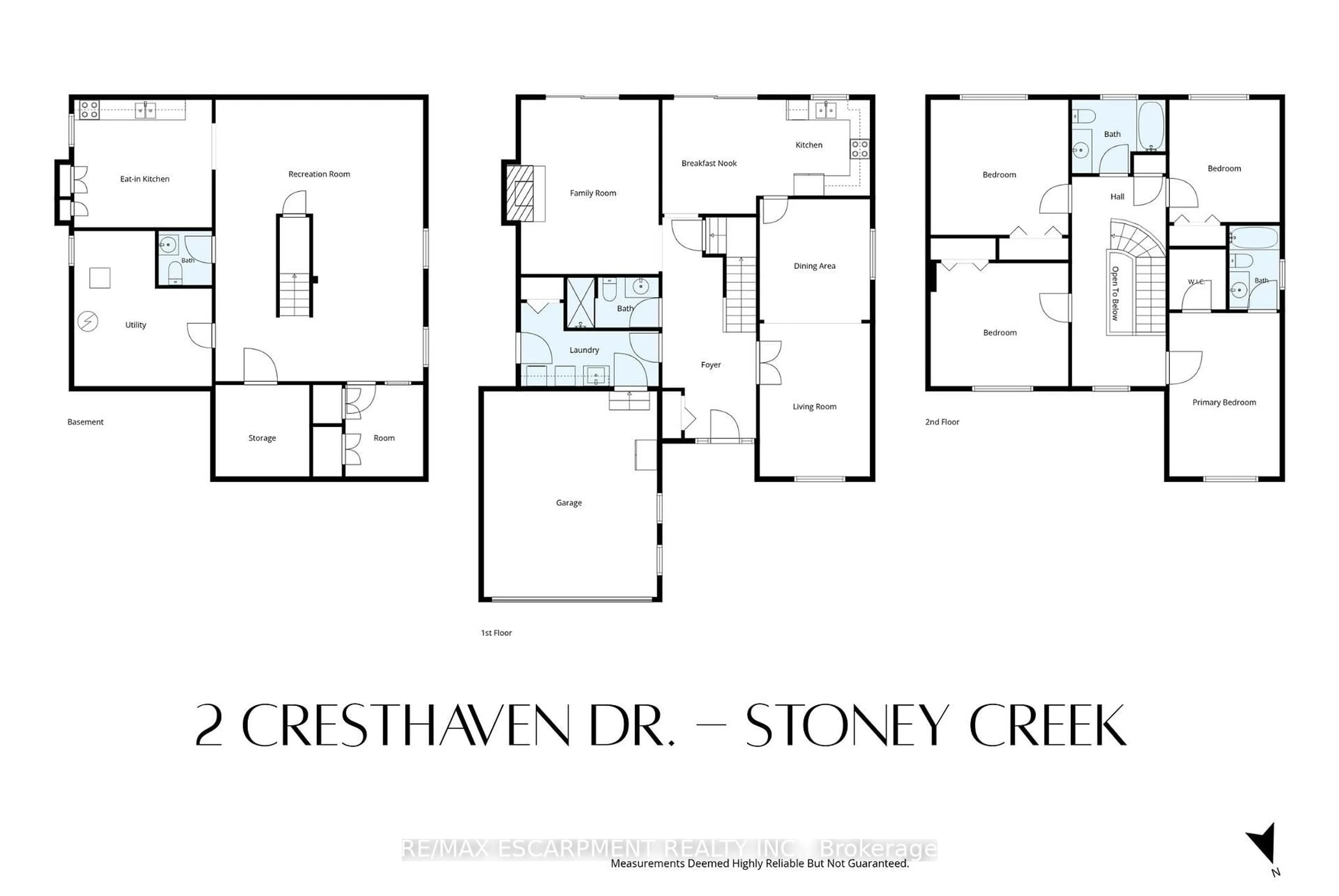 Floor plan for 2 Cresthaven Dr, Hamilton Ontario L8E 4S4
