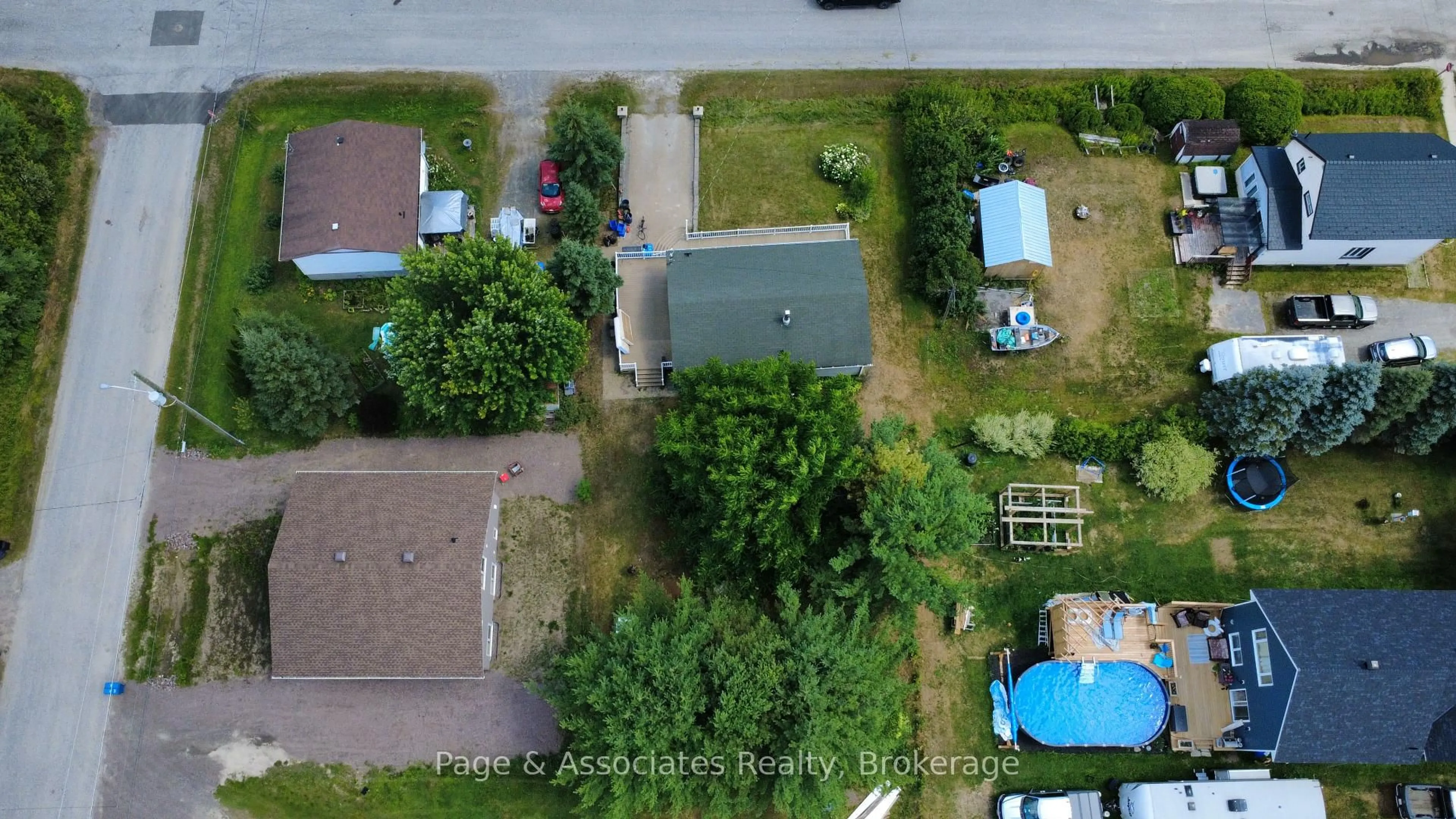 A pic from outside/outdoor area/front of a property/back of a property/a pic from drone, street for 6 Jessup St, West Nipissing Ontario P0H 1G0