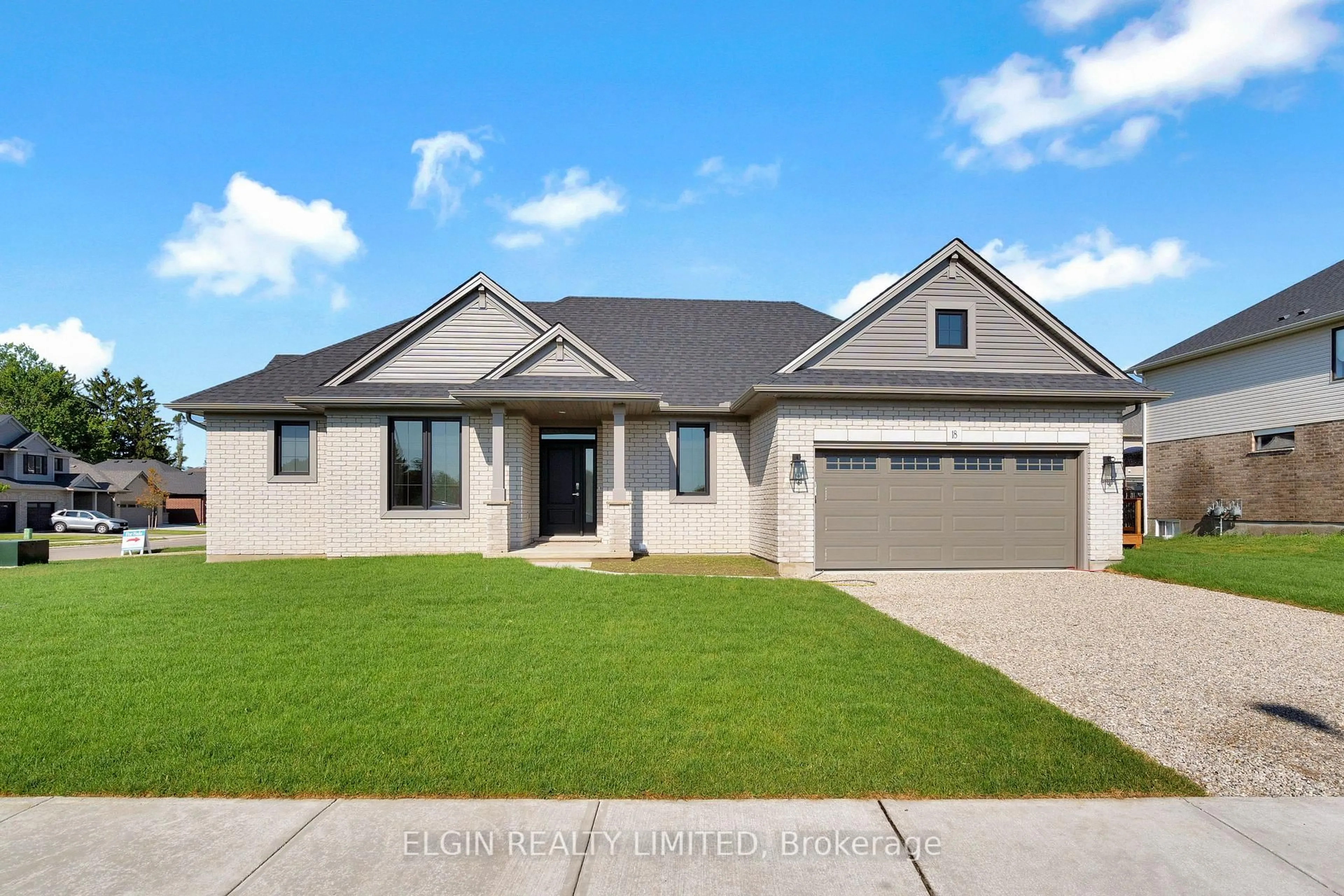 Home with brick exterior material, street for 18 Braun Ave, Tillsonburg Ontario N4G 0K5