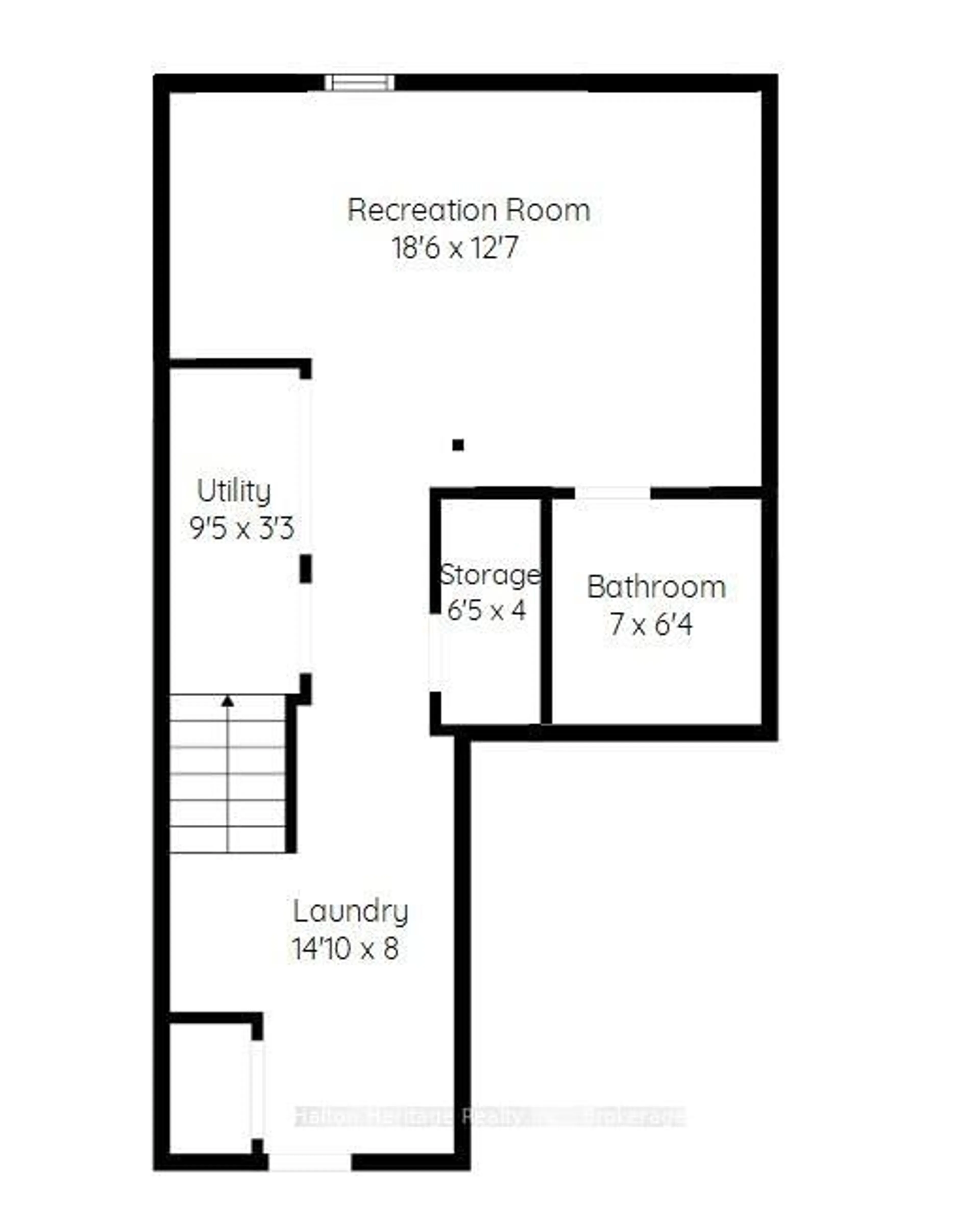 Floor plan for 12 Whitedeer Rd #18, Hamilton Ontario L8J 3T4