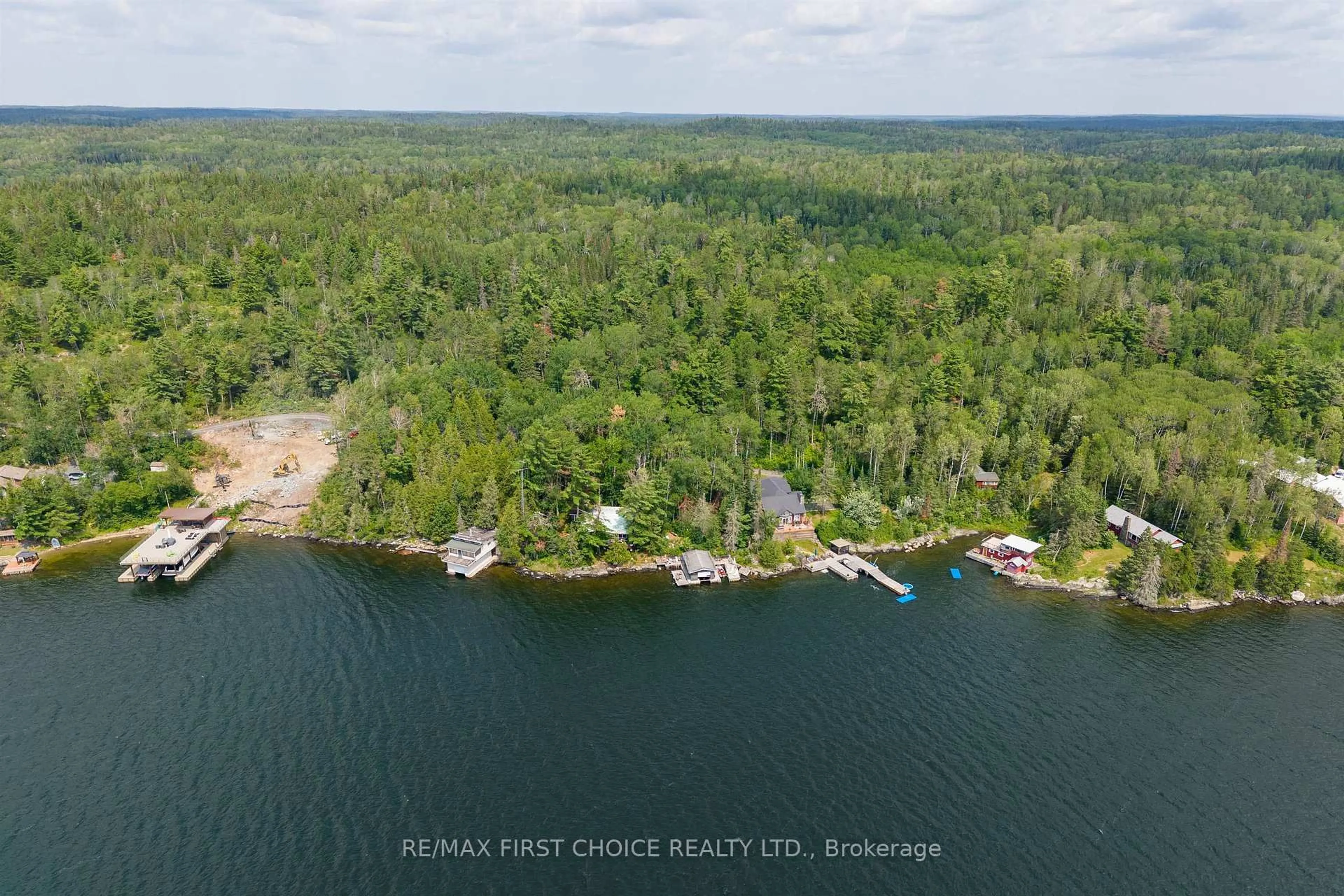 A pic from outside/outdoor area/front of a property/back of a property/a pic from drone, water/lake/river/ocean view for 5A Burma Rd, Kenora Remote Area Ontario P0X 1S0