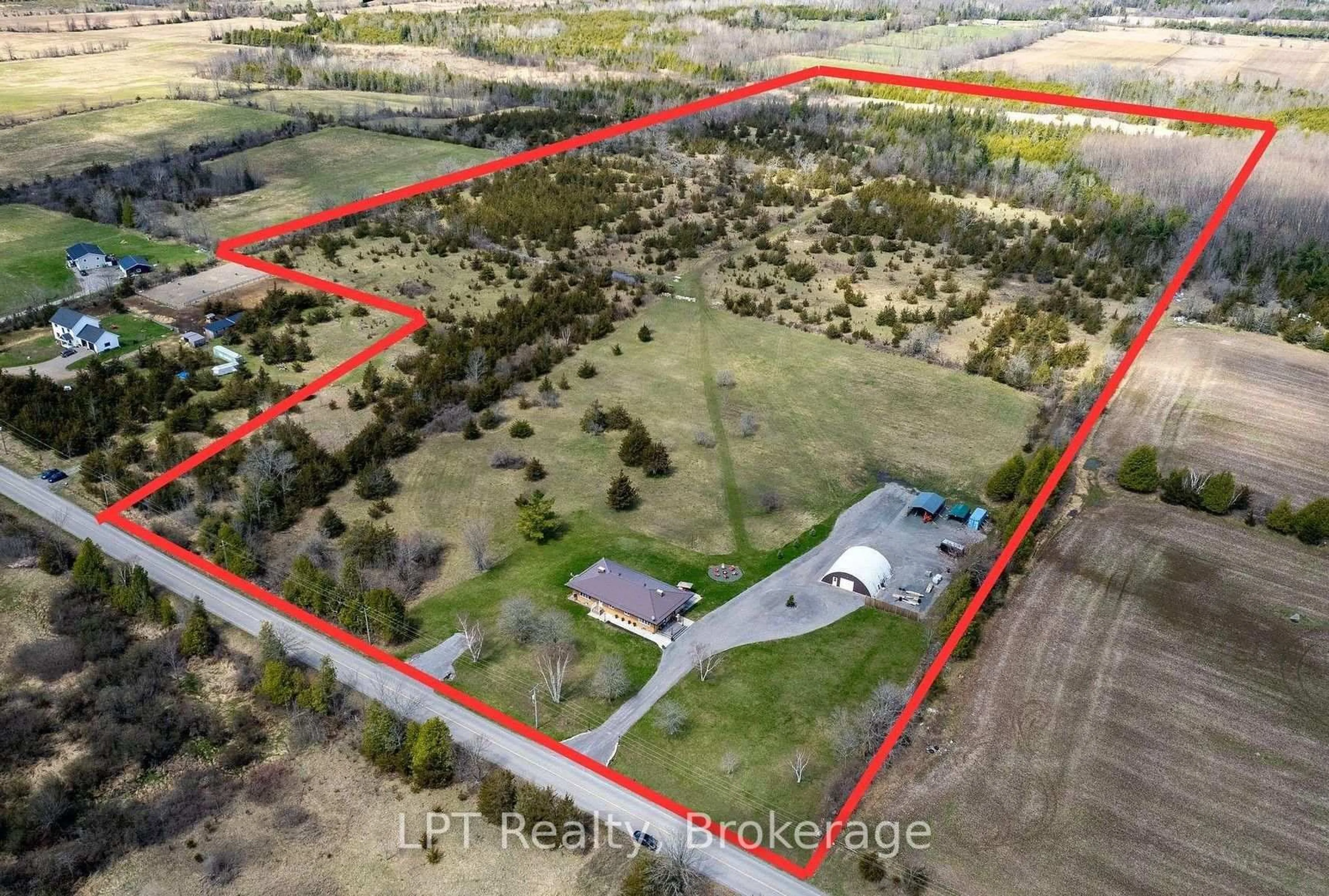 A pic from outside/outdoor area/front of a property/back of a property/a pic from drone, building for 2110 13th Line, Trent Hills Ontario K0K 2M0