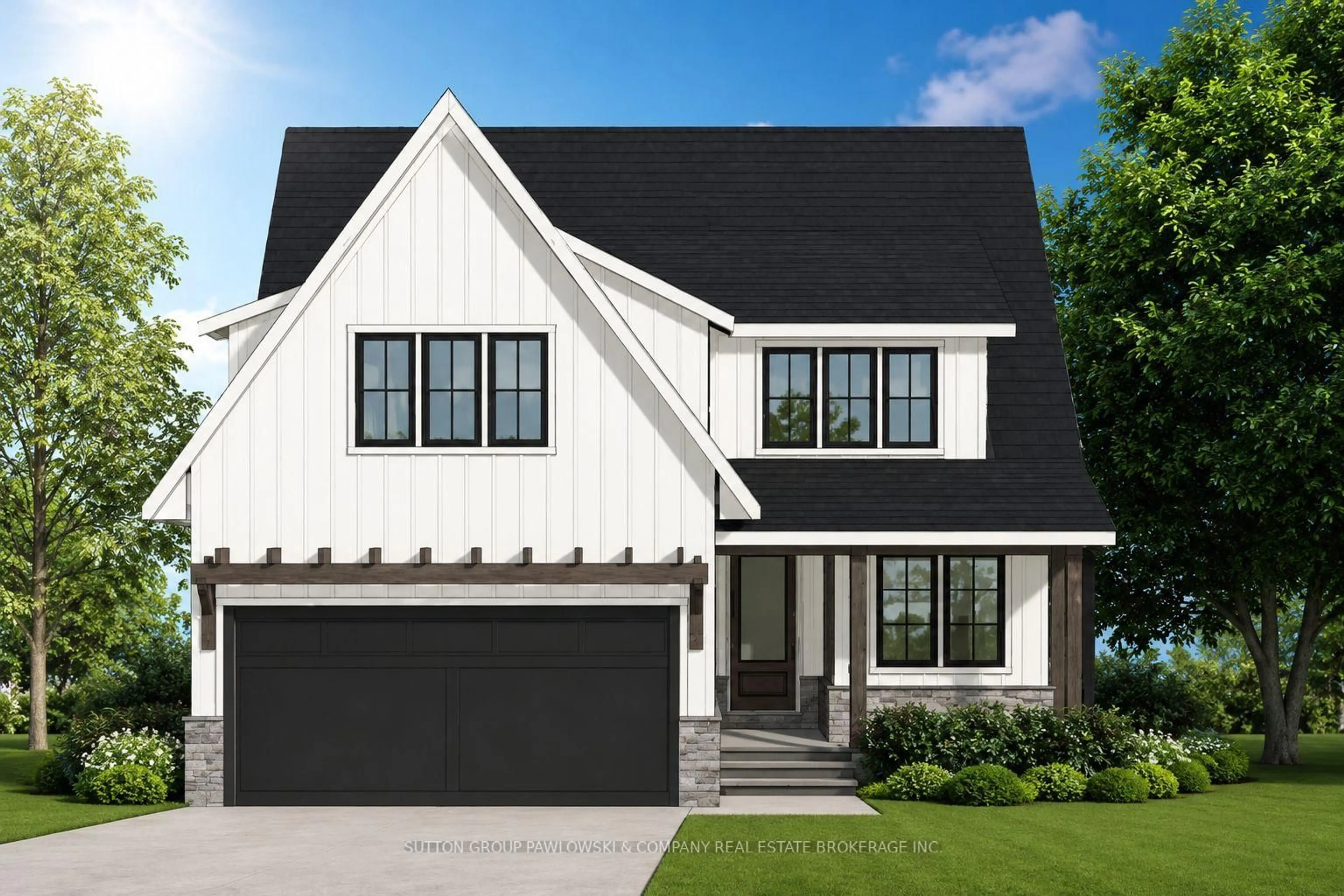 Home with vinyl exterior material, street for 87 ALLISTER Dr #Lot #22, Middlesex Centre Ontario N0L 1R0