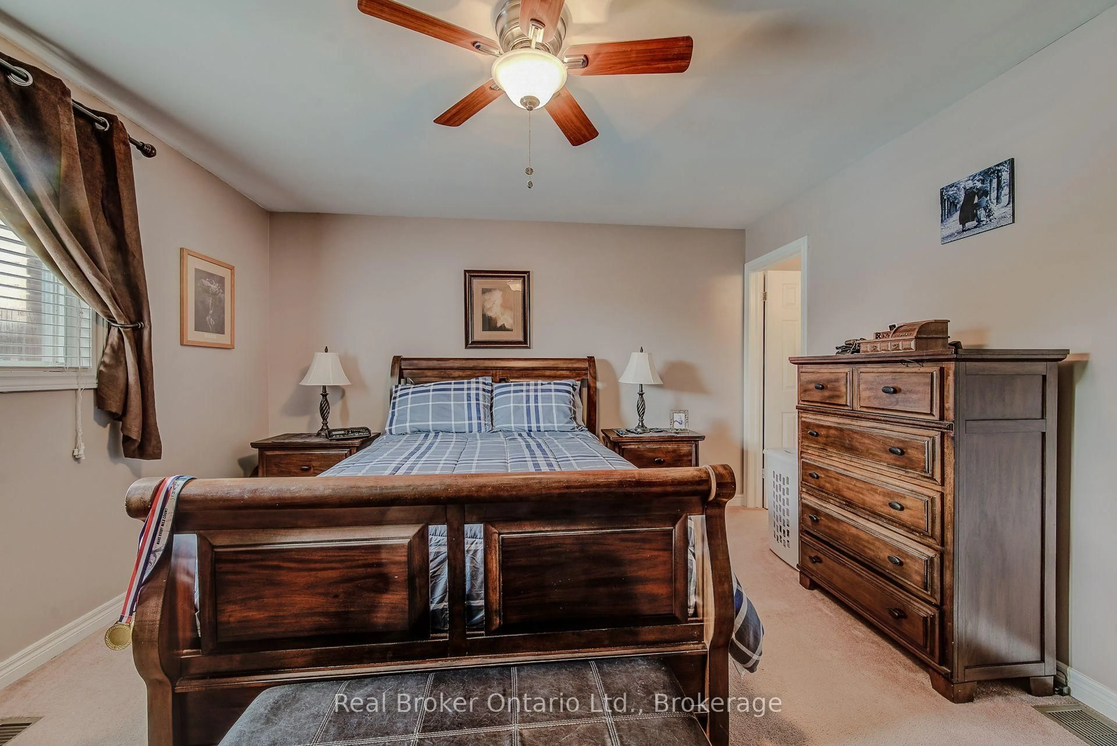 Bedroom with bed, unknown for 45 Olivetree Rd, Brantford Ontario N3R 7X1