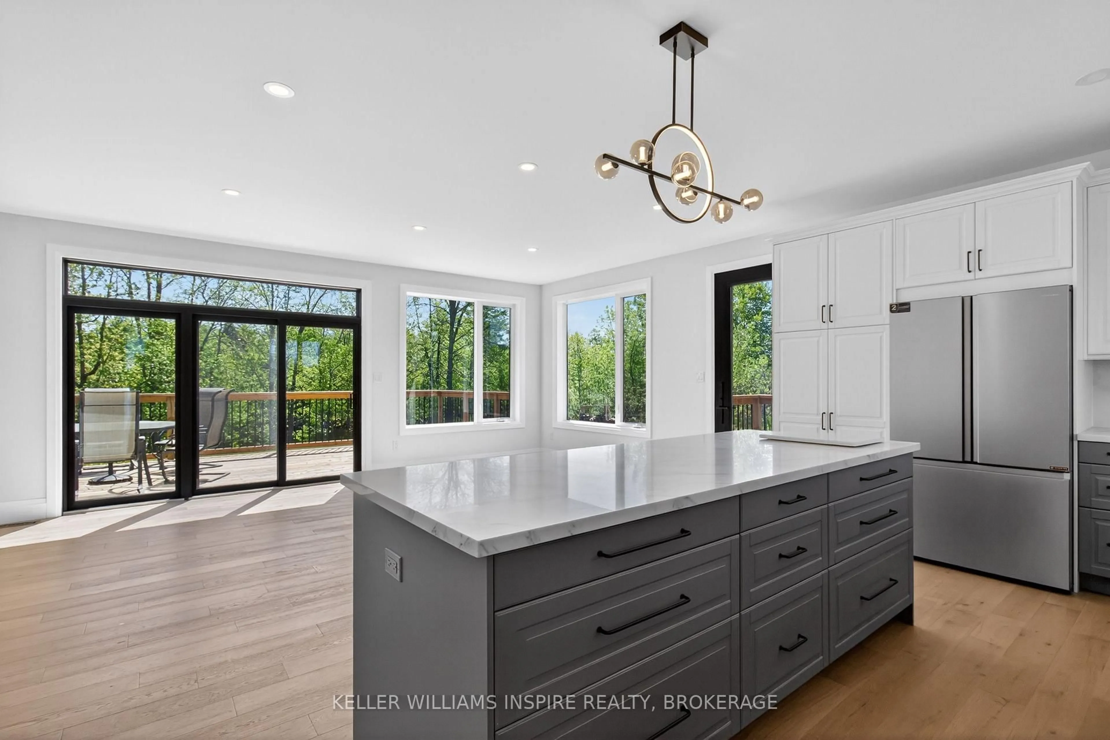 Open concept kitchen, ceramic/tile floor for 939 Sheffield Lane, Leeds and the Thousand Islands Ontario K0E 1N0