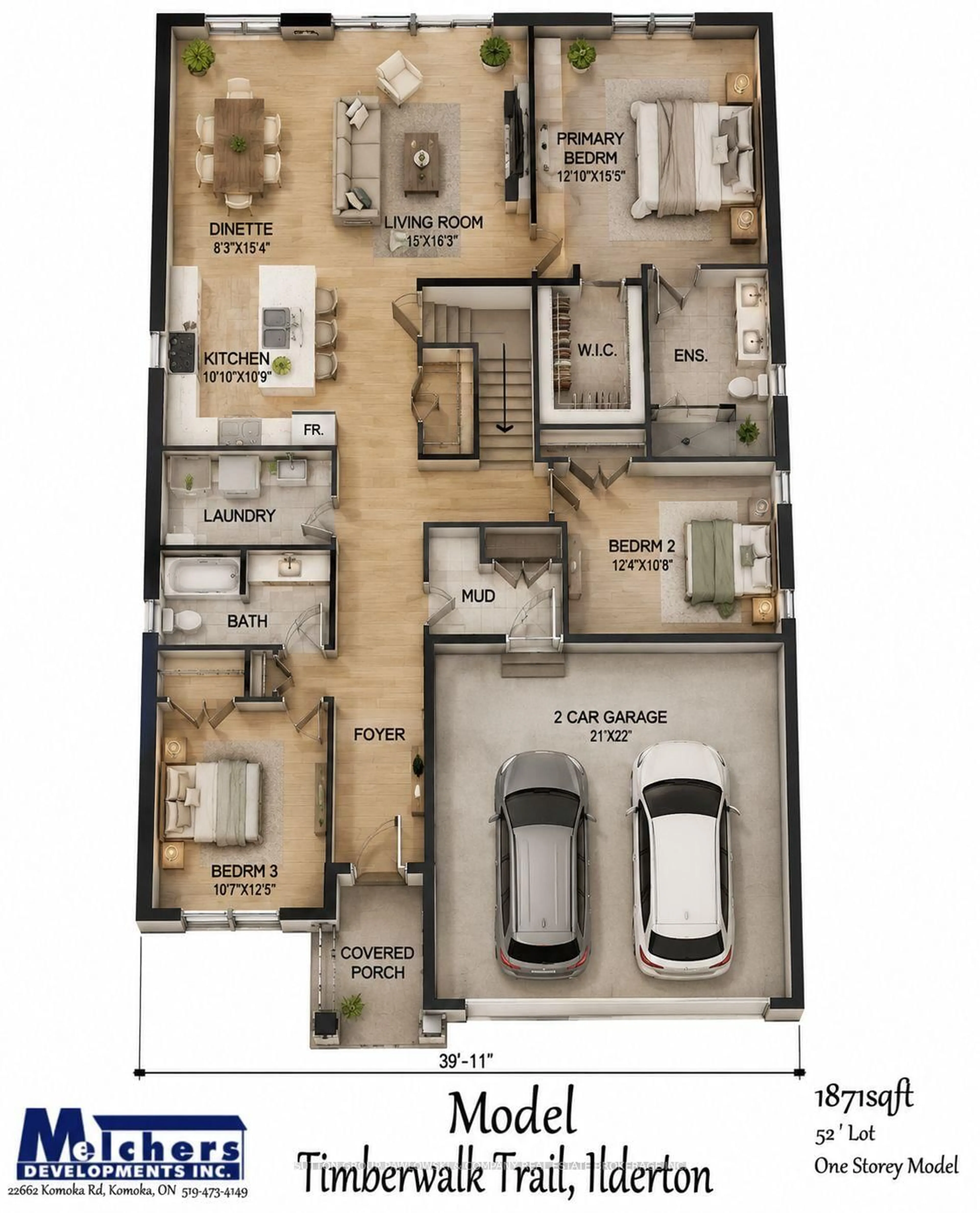 Floor plan for 110 TIMBERWALK Tr #LOT #2, Middlesex Centre Ontario N0M 2A0
