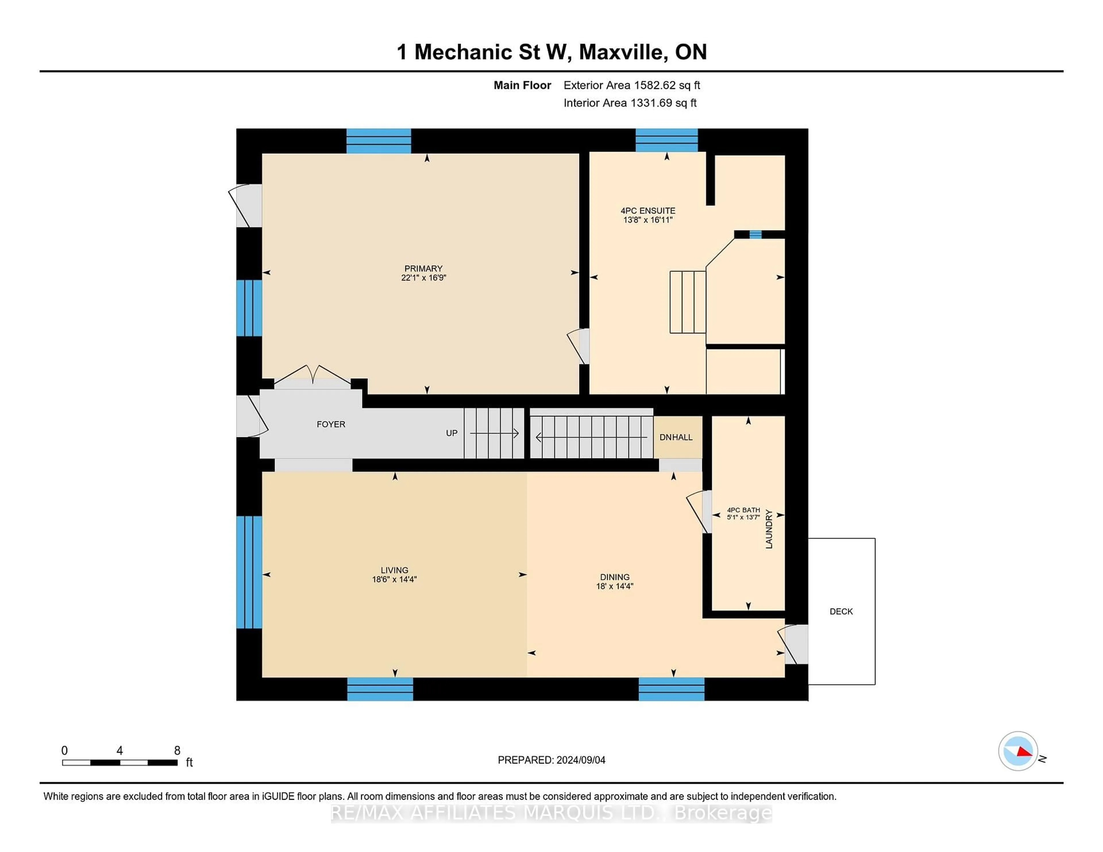 Floor plan for 1 Mechanic St, North Glengarry Ontario K0C 1T0