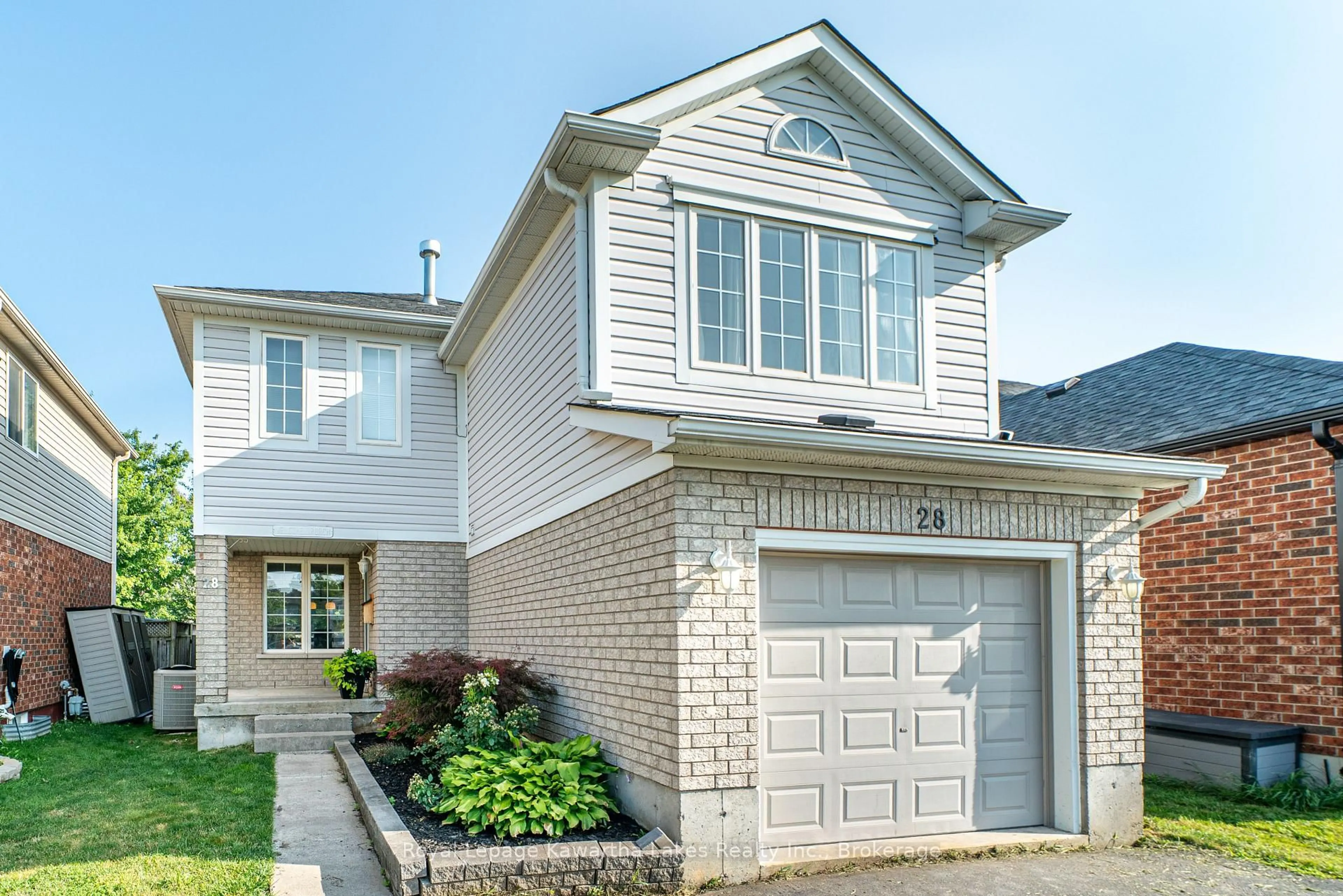 Home with brick exterior material, street for 28 Lang Crt, Kawartha Lakes Ontario K9V 6E5