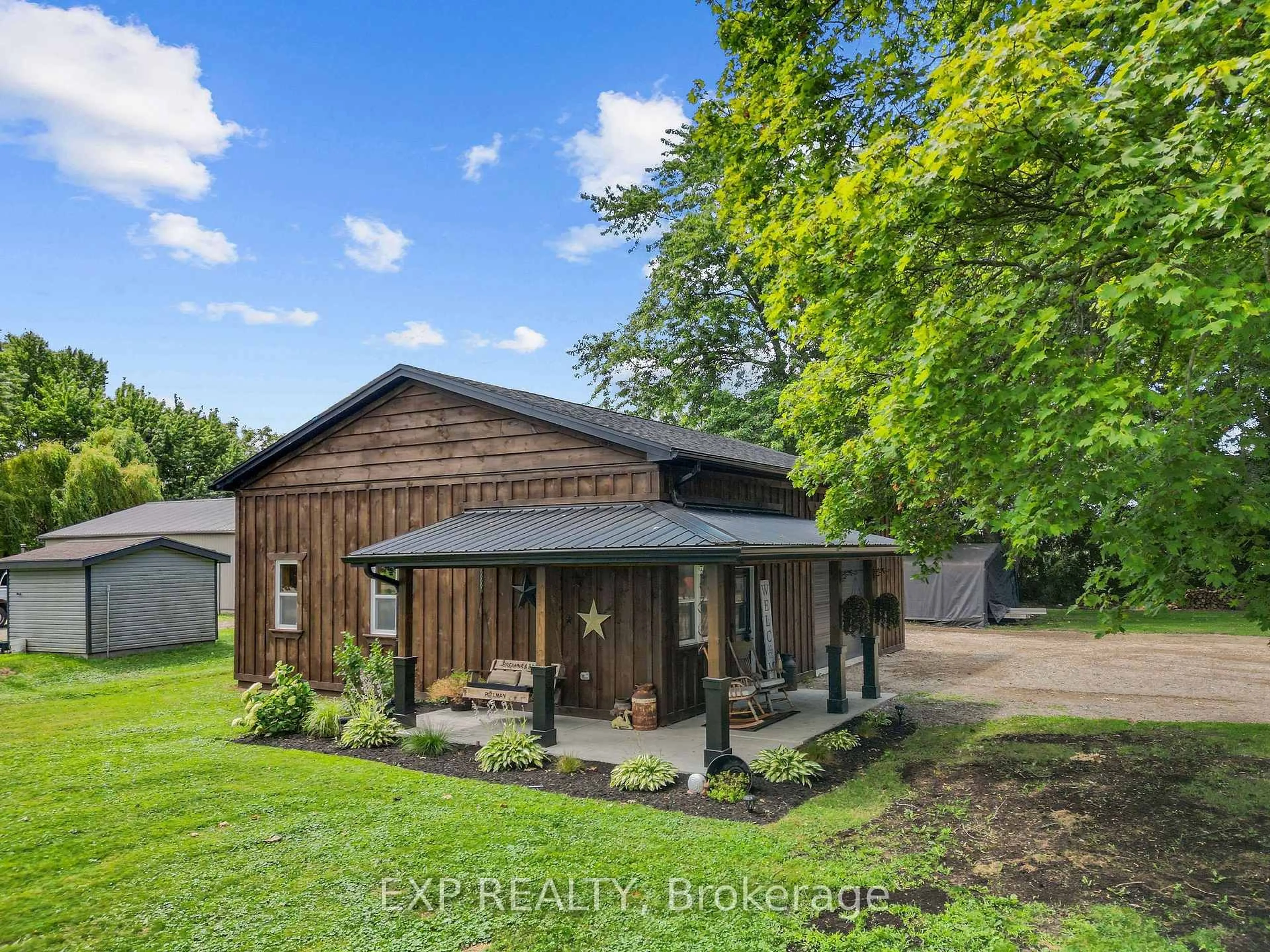 A pic from outside/outdoor area/front of a property/back of a property/a pic from drone, unknown for 21243 Taits Rd, Southwest Middlesex Ontario N0L 1M0