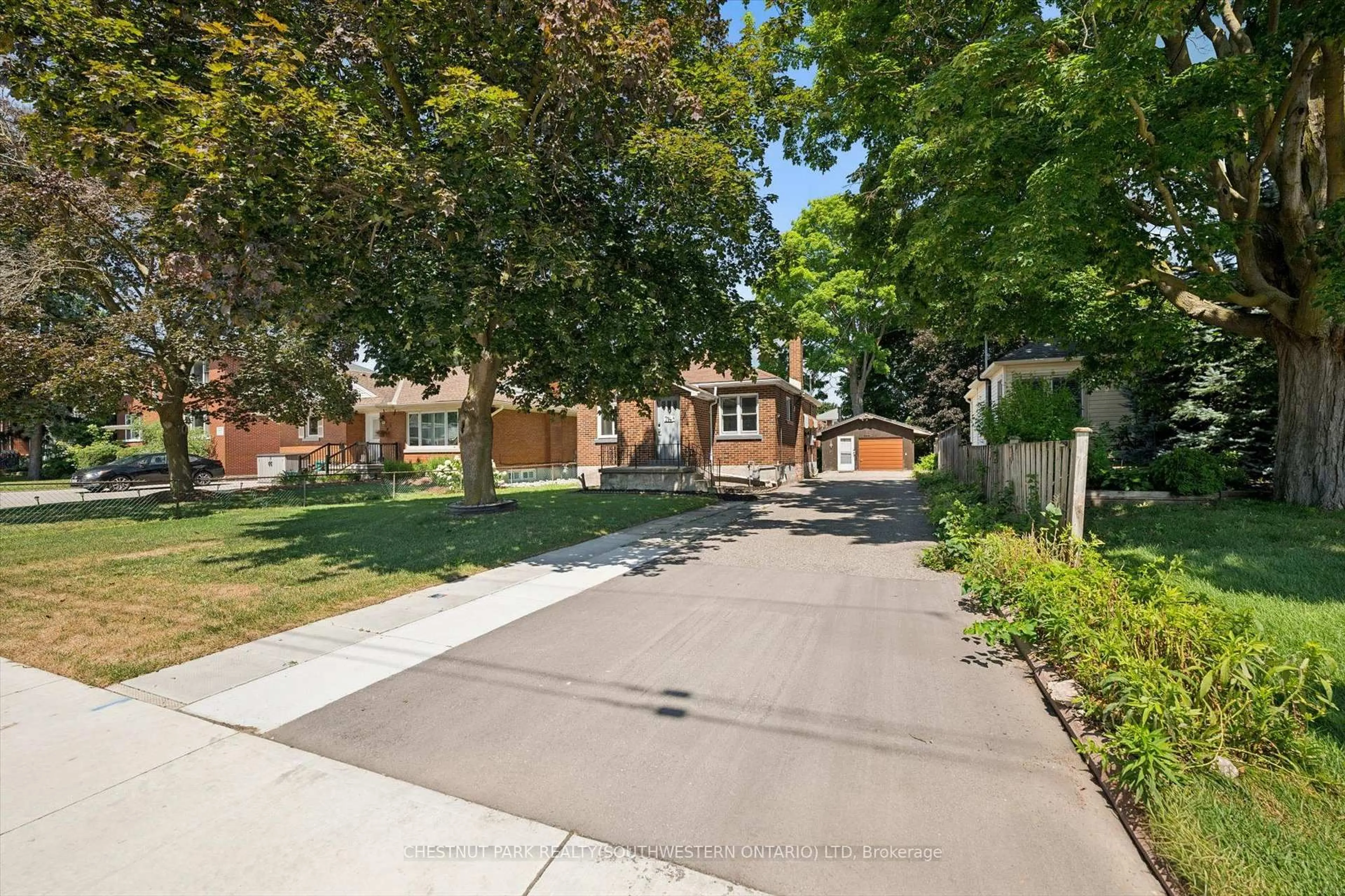 A pic from outside/outdoor area/front of a property/back of a property/a pic from drone, street for 714 Frederick St, Kitchener Ontario N2B 2B2