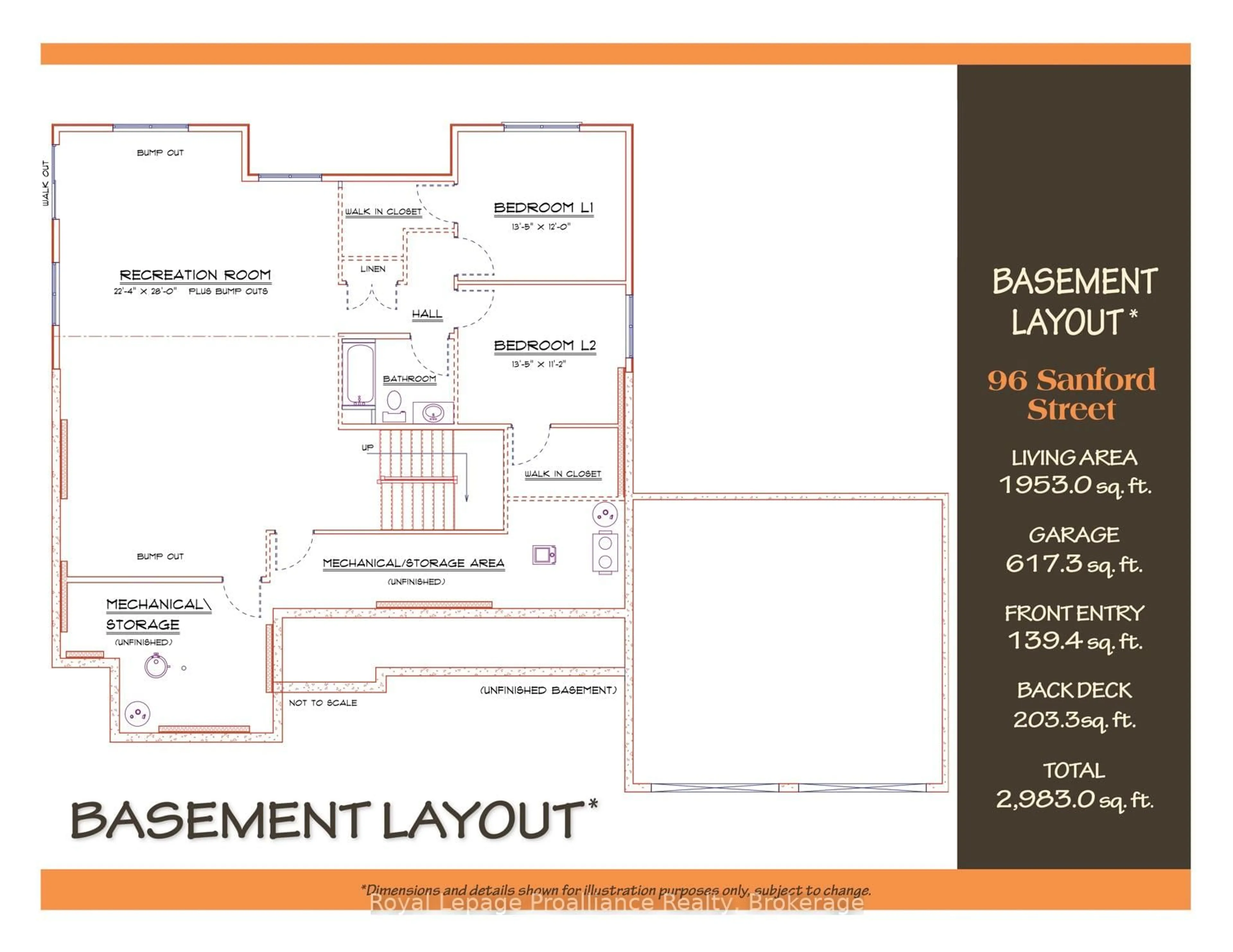 Floor plan for 96 Sanford St, Brighton Ontario K0K 1H0
