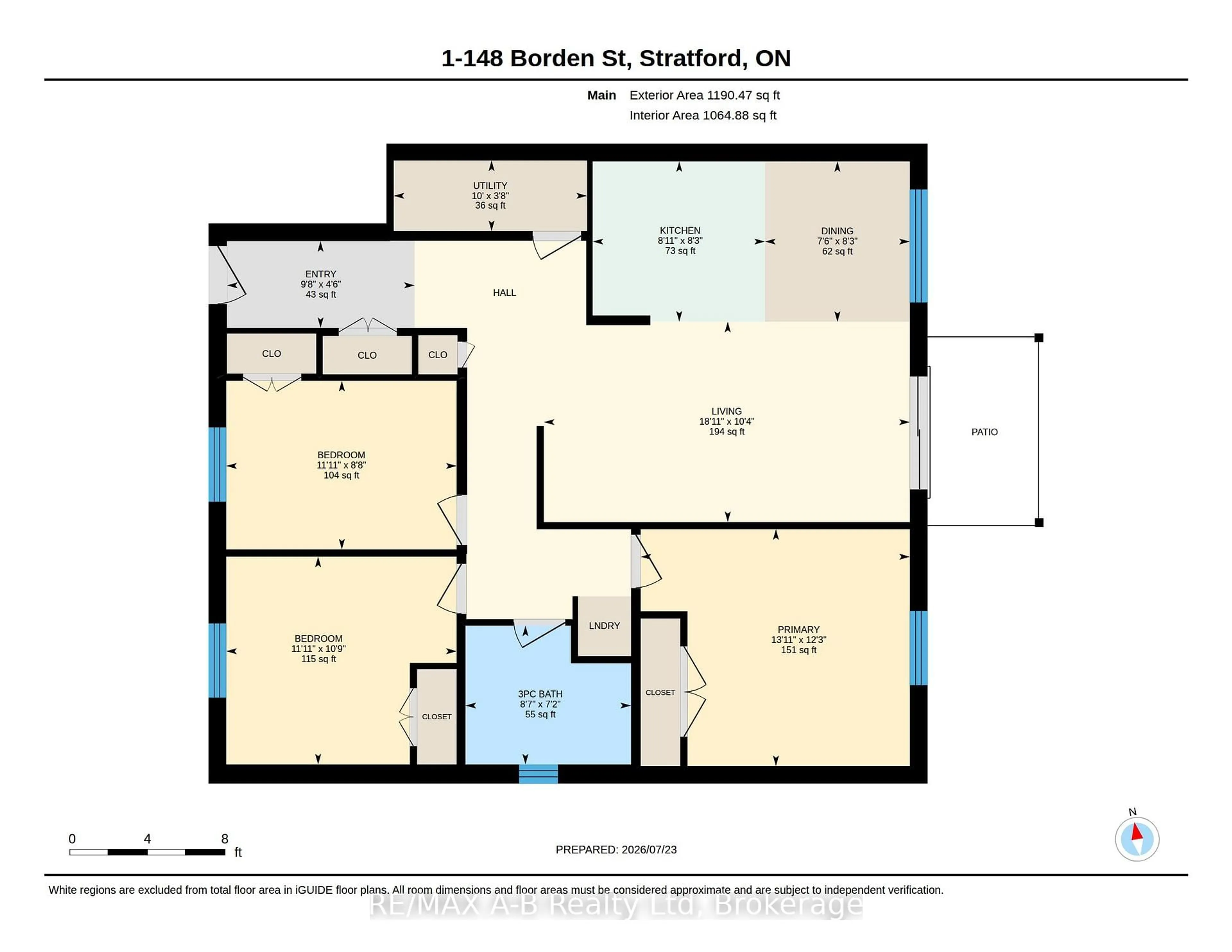 Floor plan for 148 Borden St #1, Stratford Ontario N5A 0G1