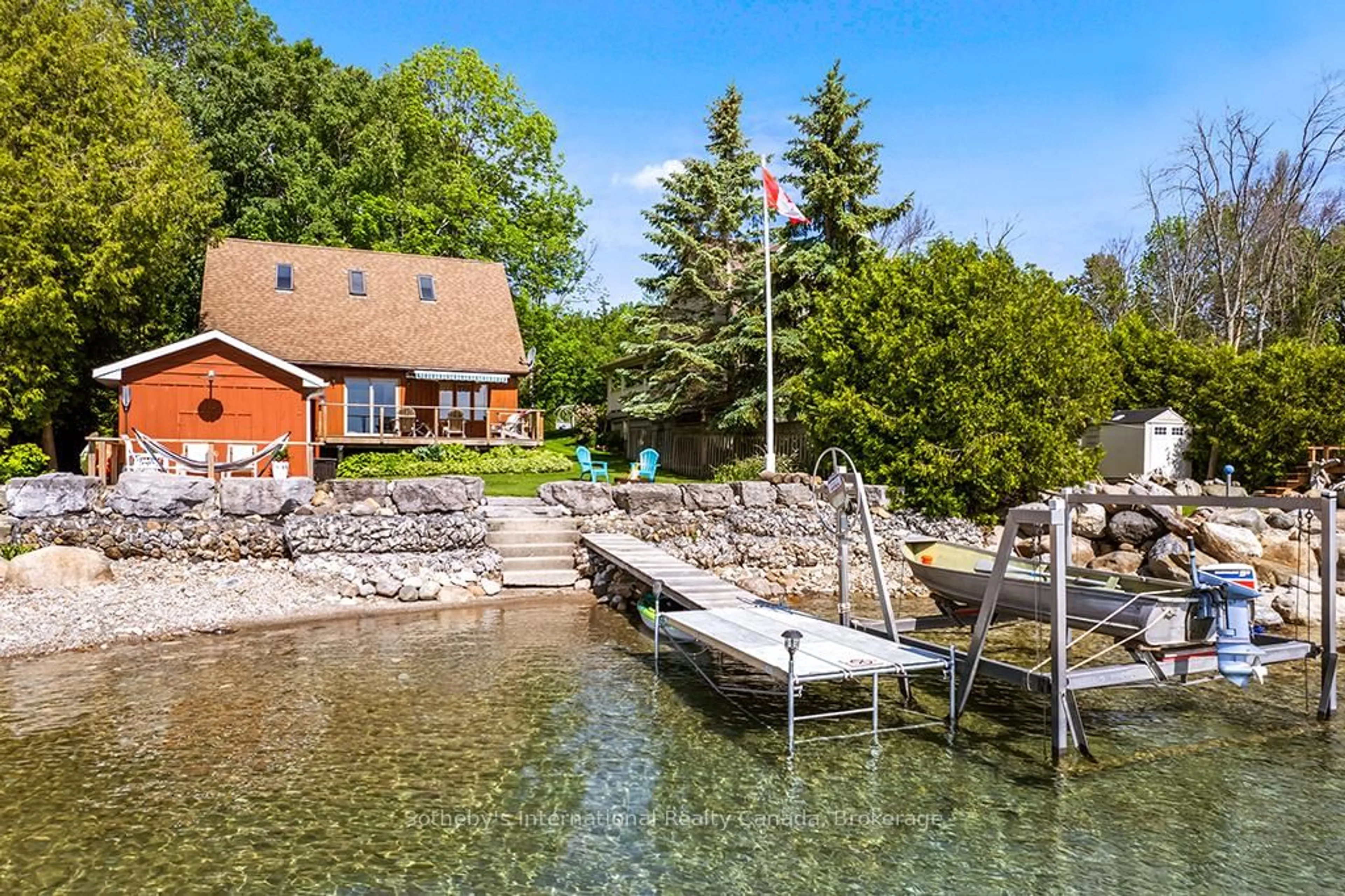 Patio, water/lake/river/ocean view for 259 Cedar Ave, Meaford Ontario N4L 1W5