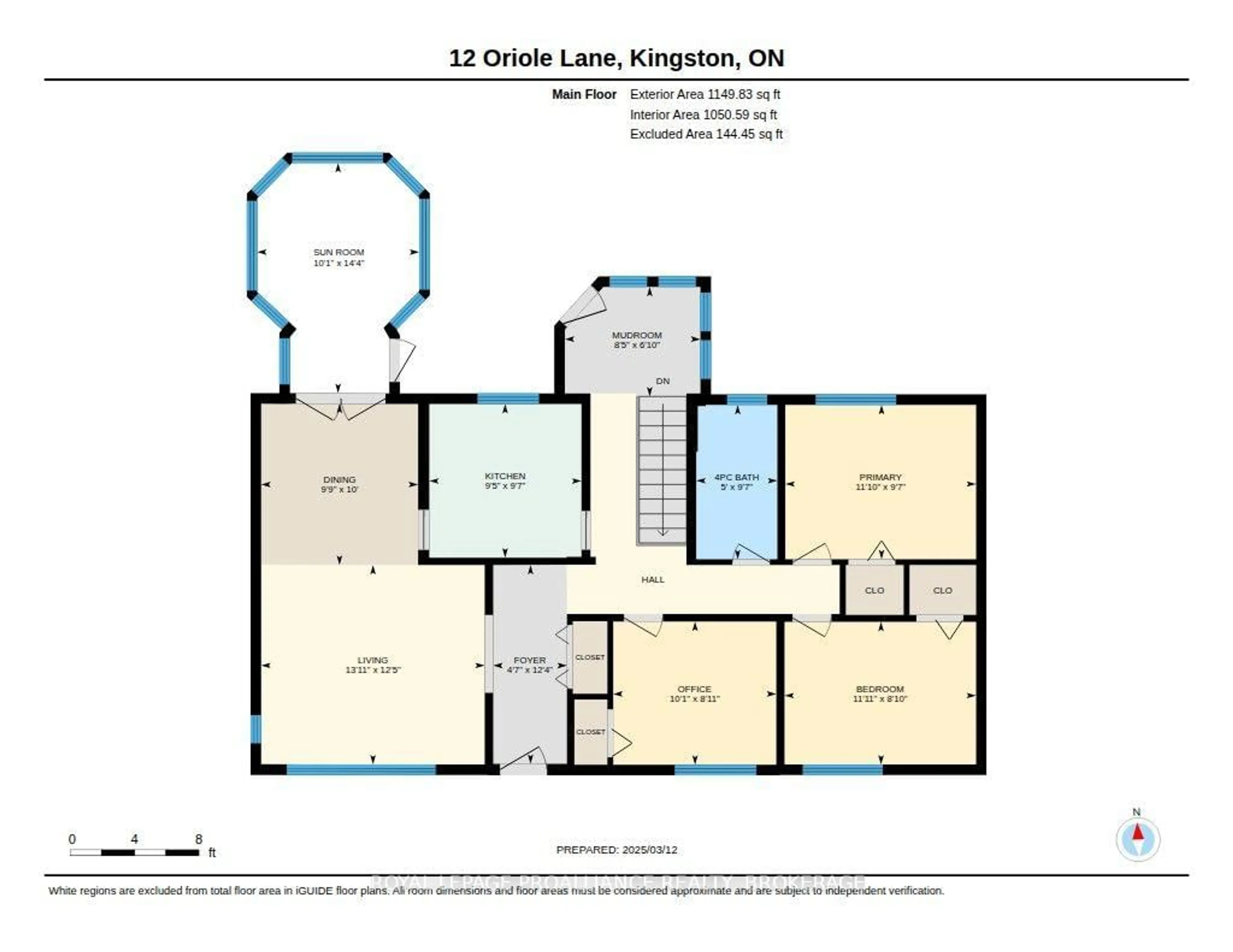 Floor plan for 12 Oriole Lane, Kingston Ontario K7K 5E2