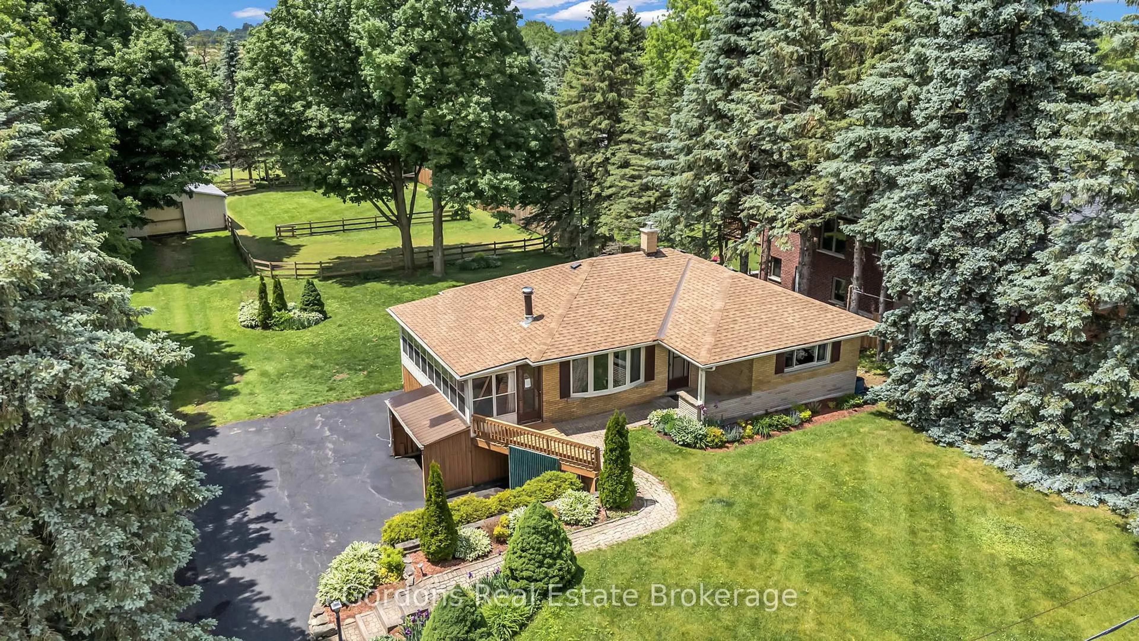 A pic from outside/outdoor area/front of a property/back of a property/a pic from drone, street for 1432 Mannheim Rd, Wilmot Ontario N0B 2H0