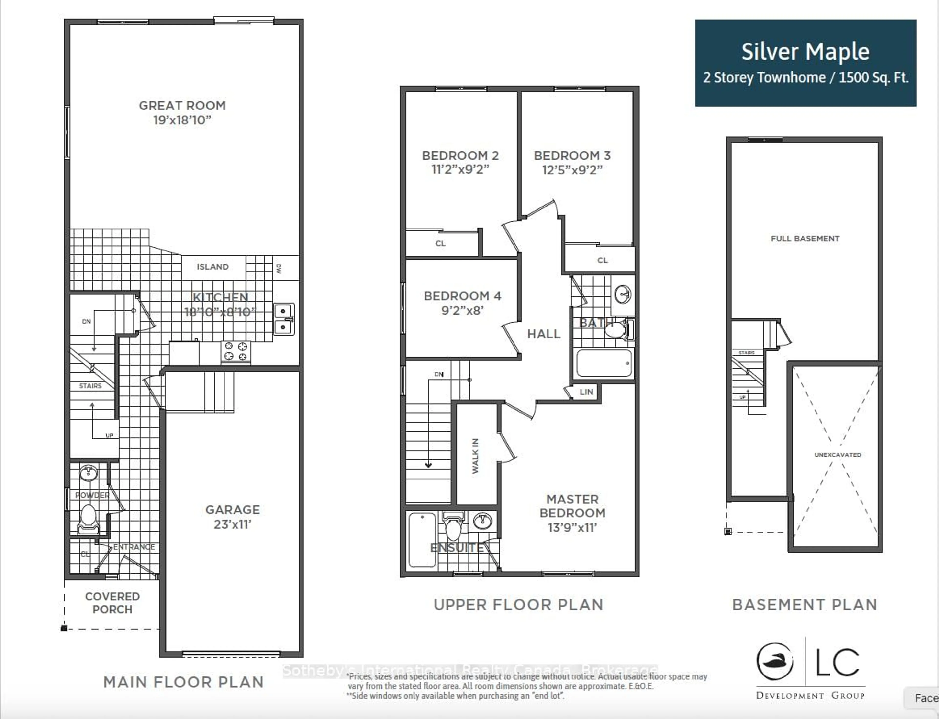 Floor plan for Lot 18 Equality Dr, Meaford Ontario N4L 0B4