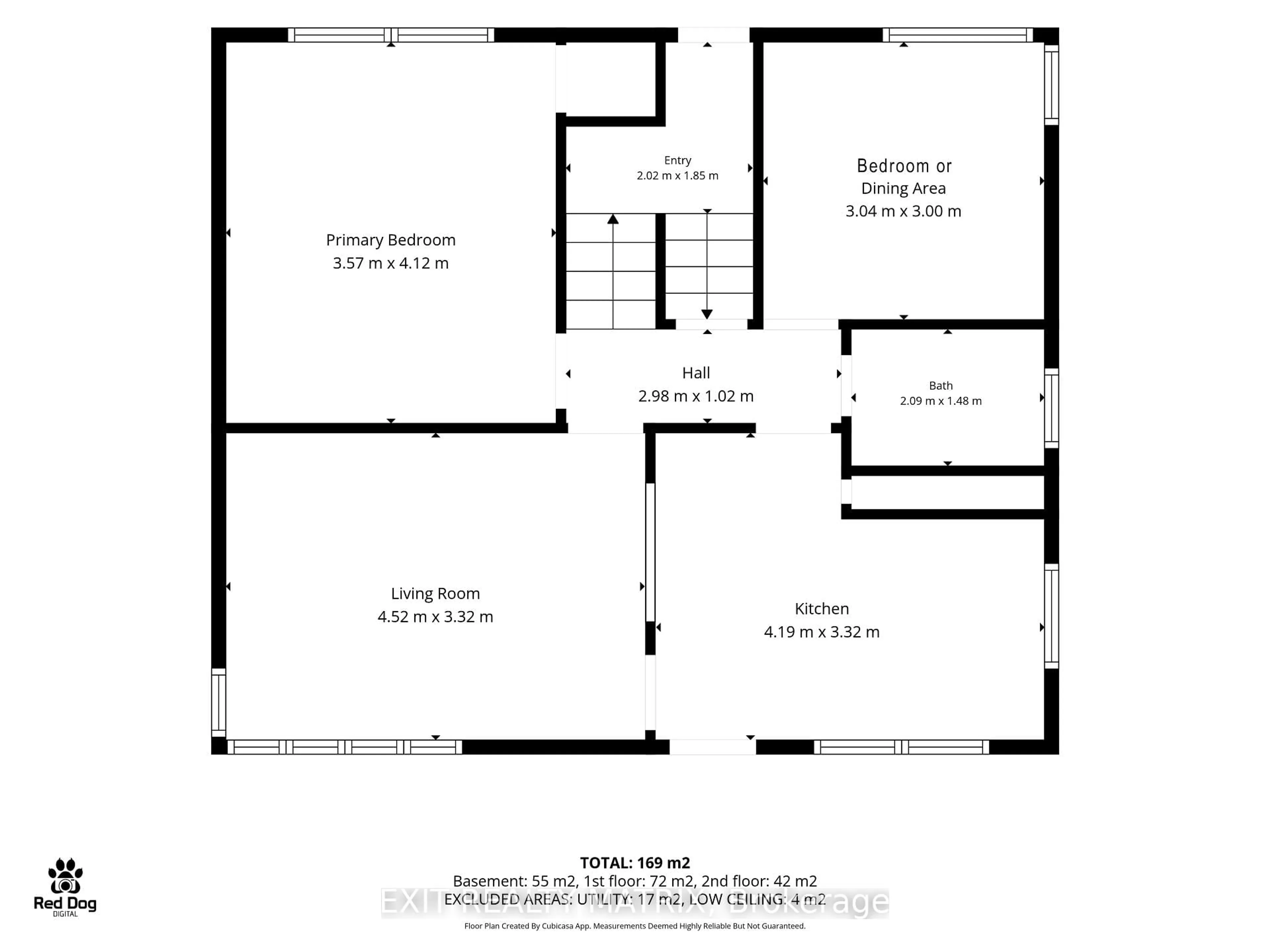 Floor plan for 552 Dunbrack St, Ottawa Ontario K1K 1J5