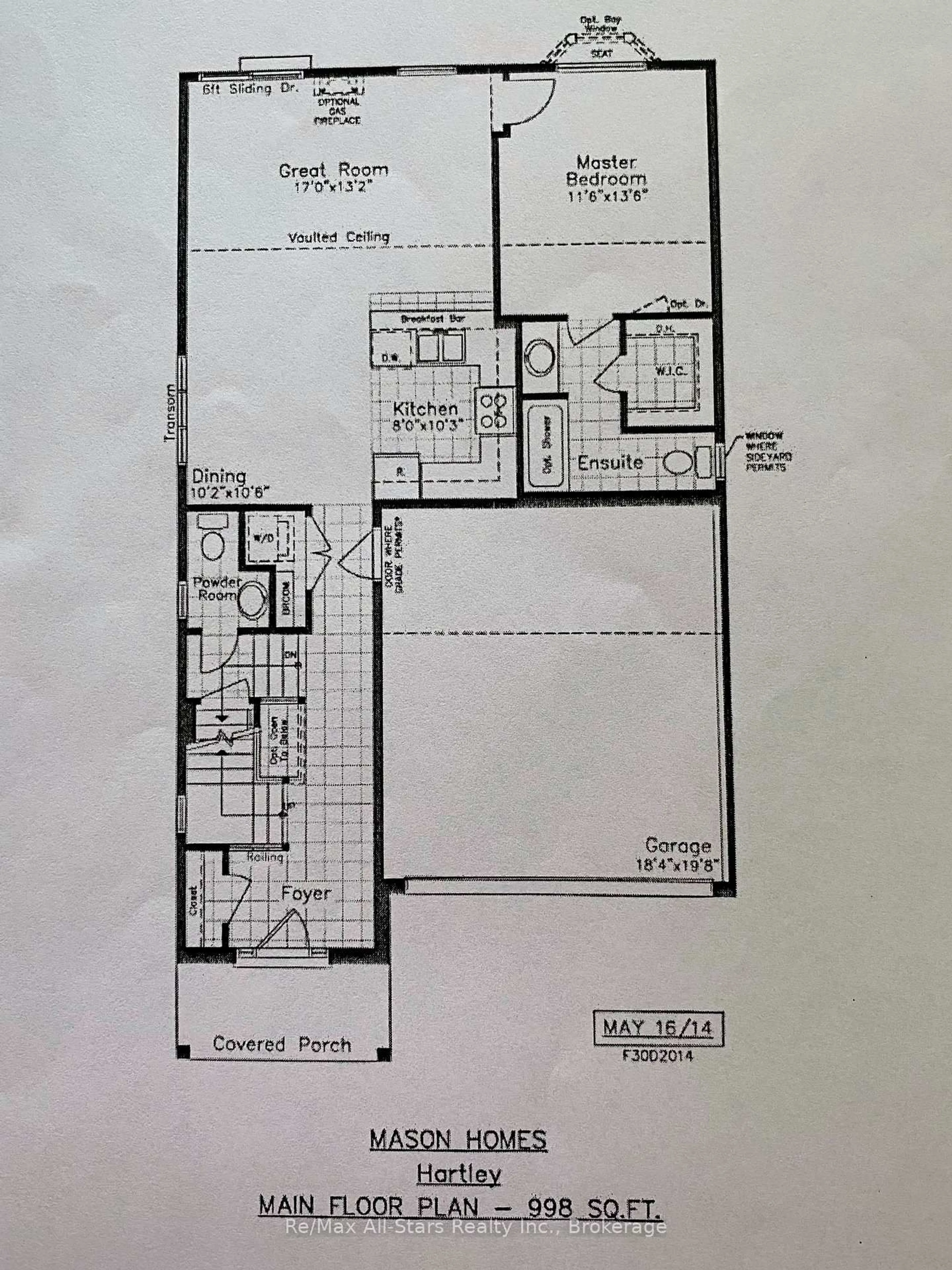 Floor plan for 553 Grange Way, Peterborough Ontario K9H 7M9