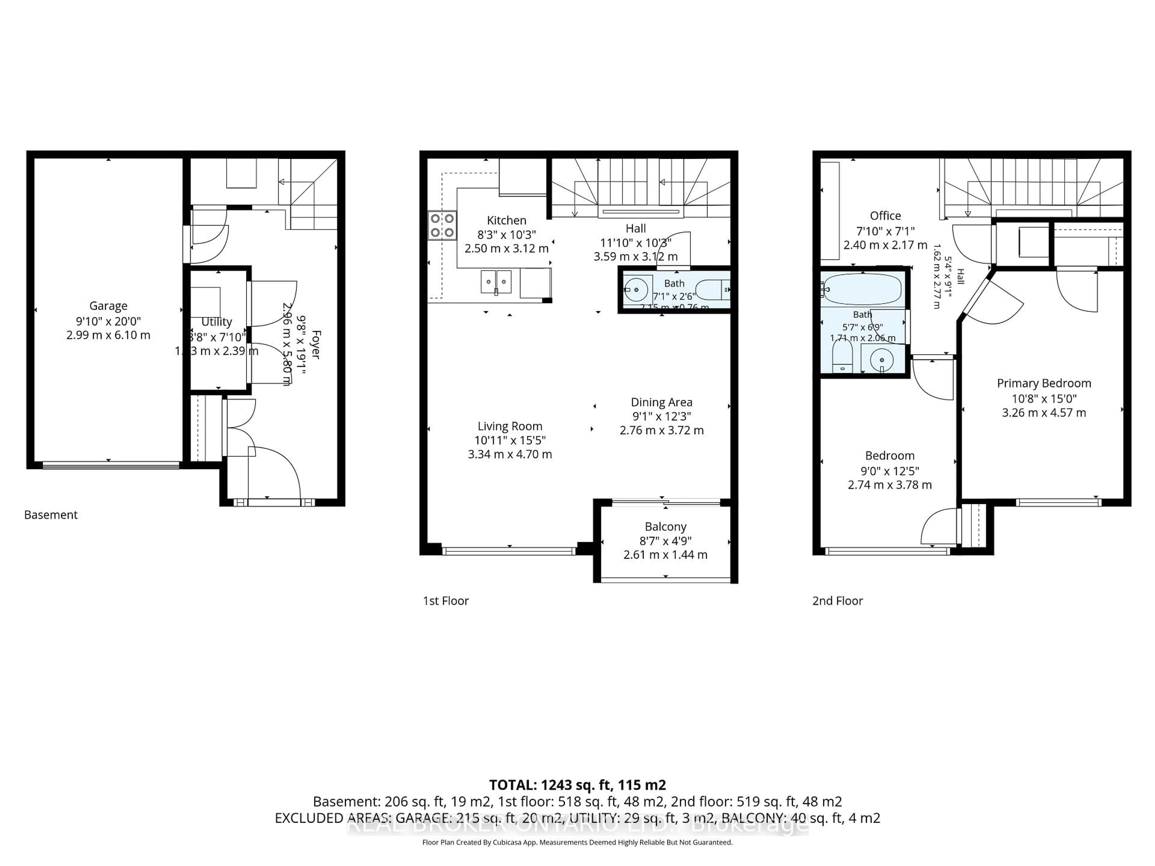 Floor plan for 77 Diana Ave #106, Brantford Ontario N3T 0R6