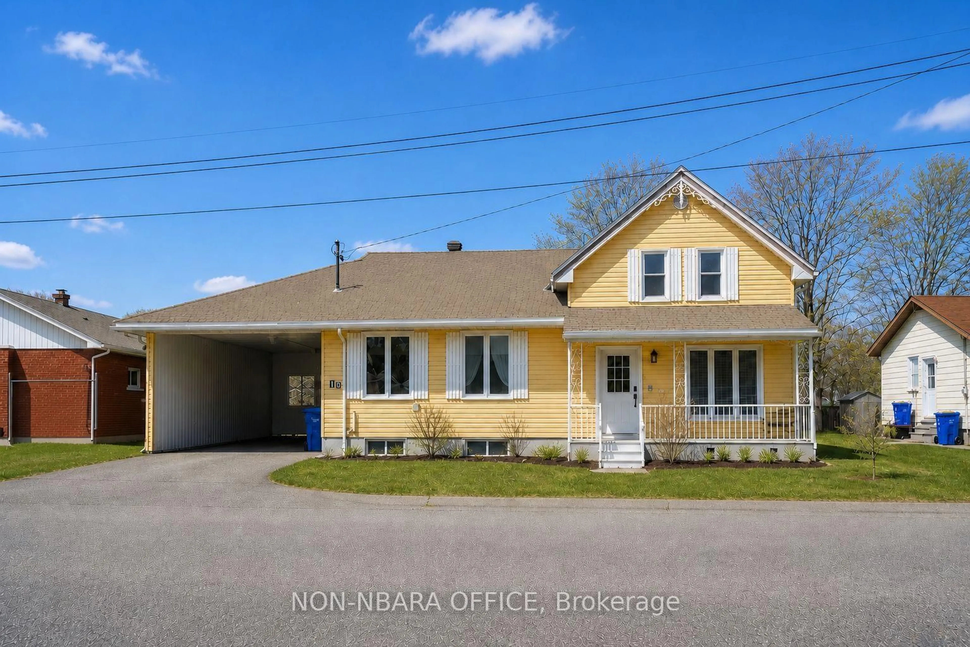 A pic from outside/outdoor area/front of a property/back of a property/a pic from drone, street for 10 St Laurent St, West Nipissing Ontario P0H 2M0