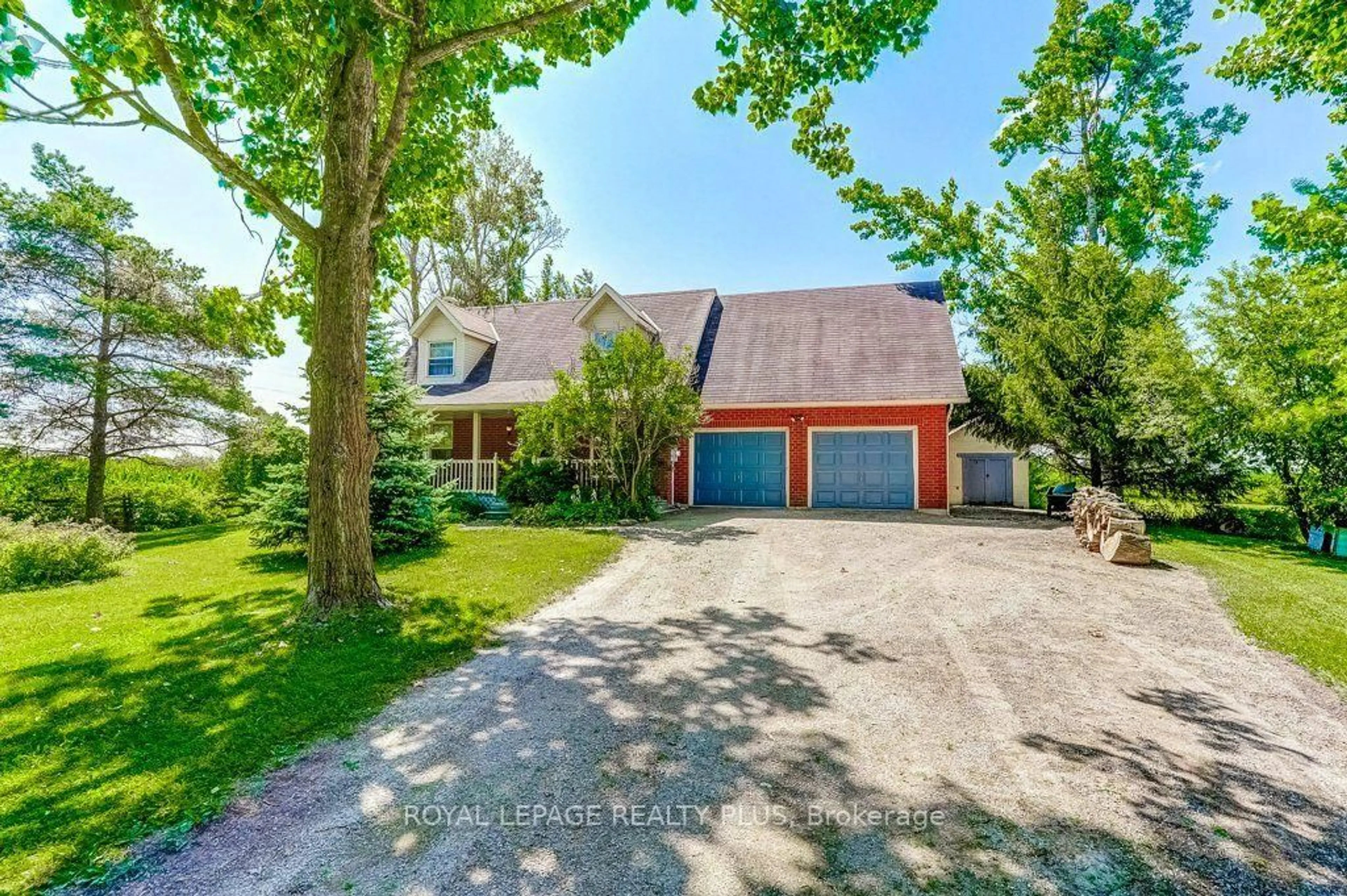 A pic from outside/outdoor area/front of a property/back of a property/a pic from drone, street for 242106 Concession Rd 2-3 Rd, East Luther Grand Valley Ontario L9W 0R9