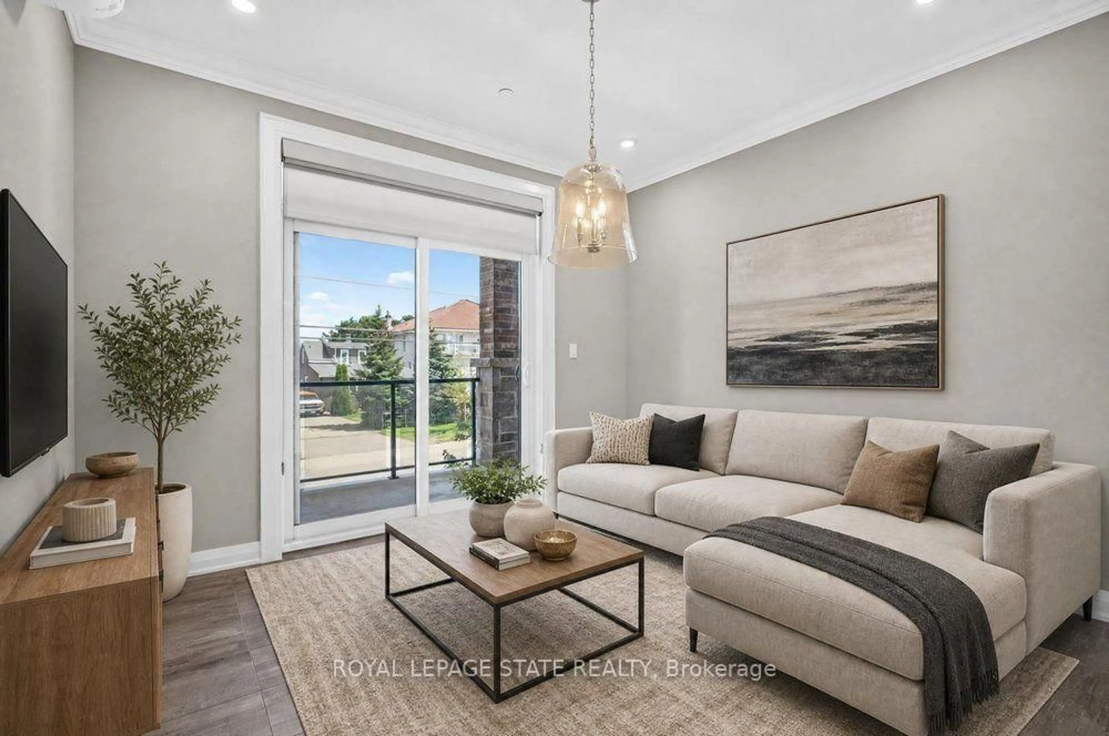 Living room with furniture, unknown for 257 Millen Rd #212, Hamilton Ontario L8E 2H1