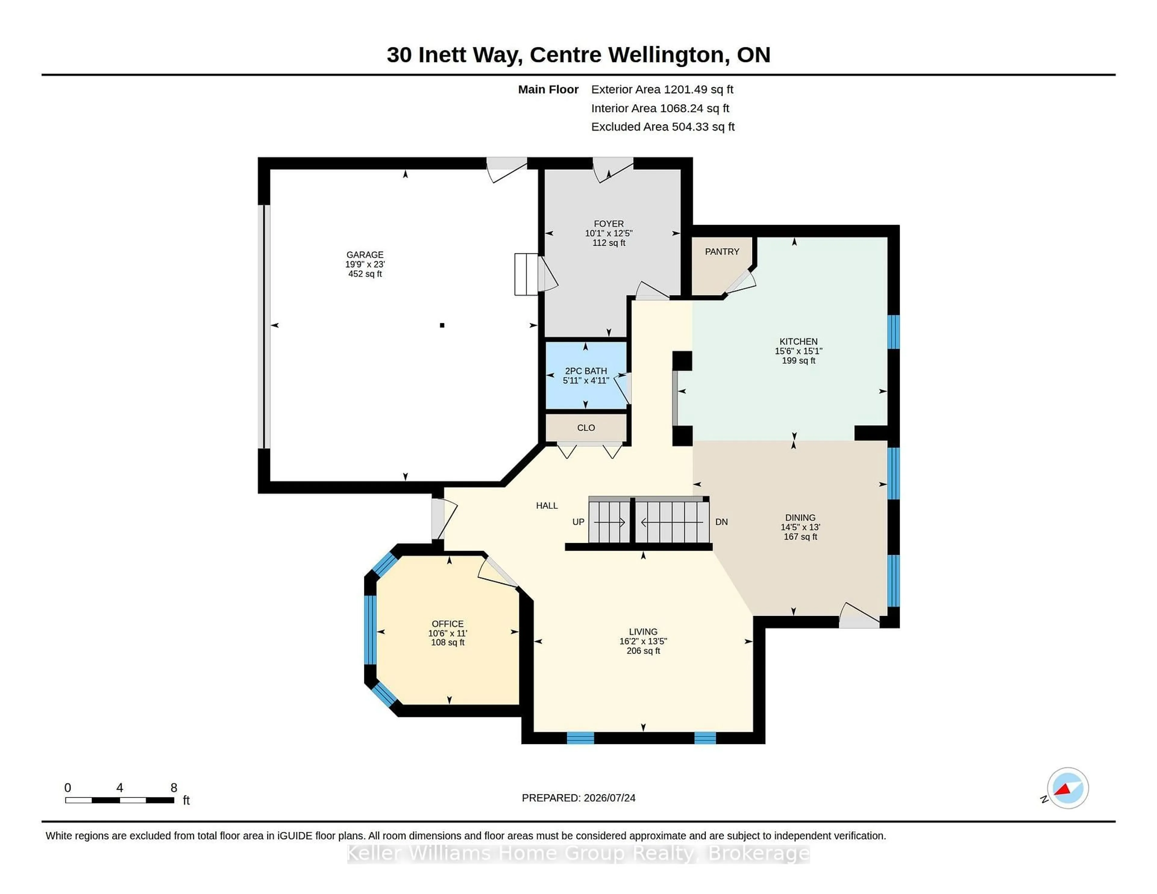 Floor plan for 30 Inett Way, Centre Wellington Ontario N1M 0A6