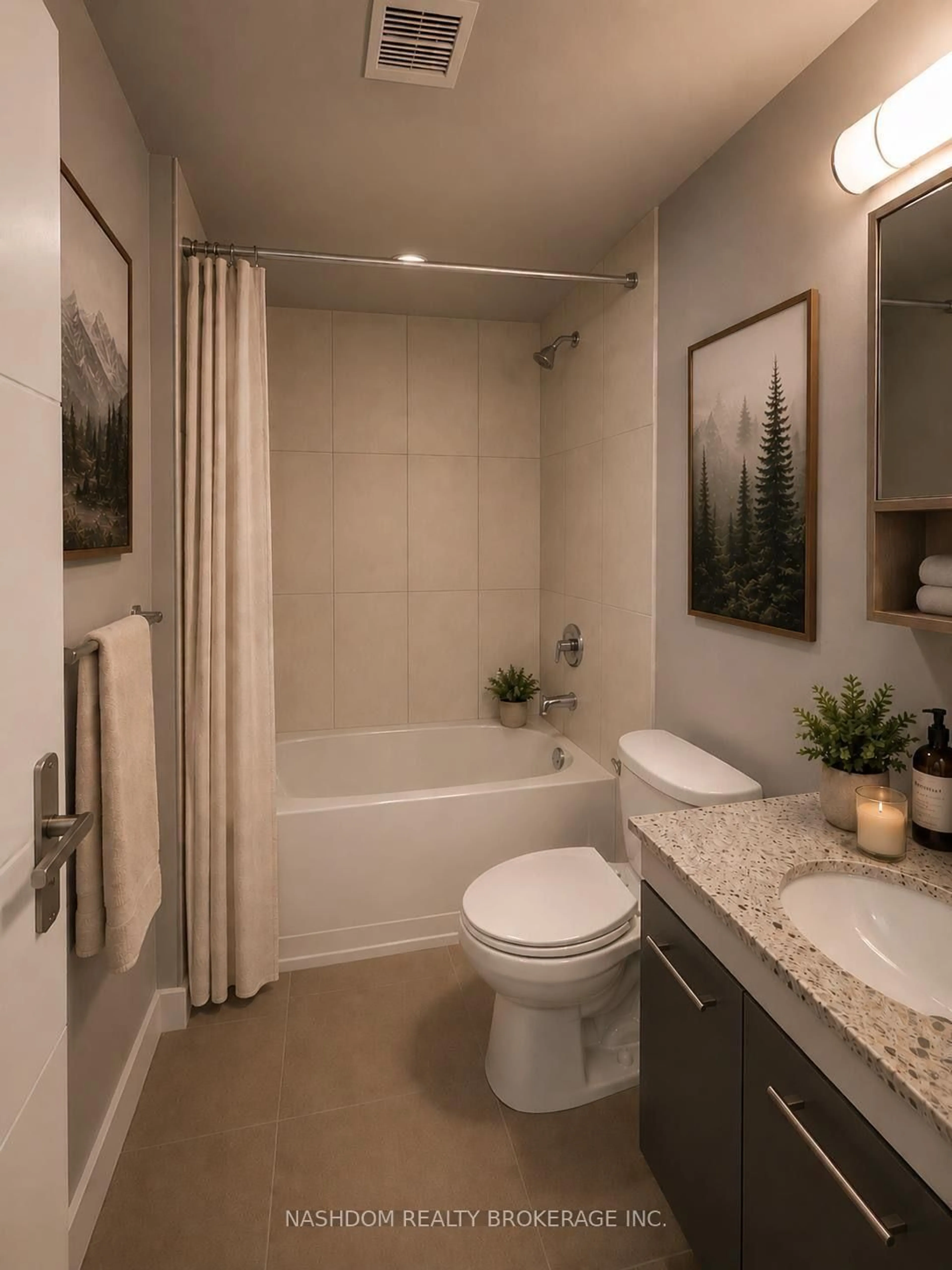 Contemporary bathroom, ceramic/tile floor for 250 Albert St #311, Waterloo Ontario N2L 0H5