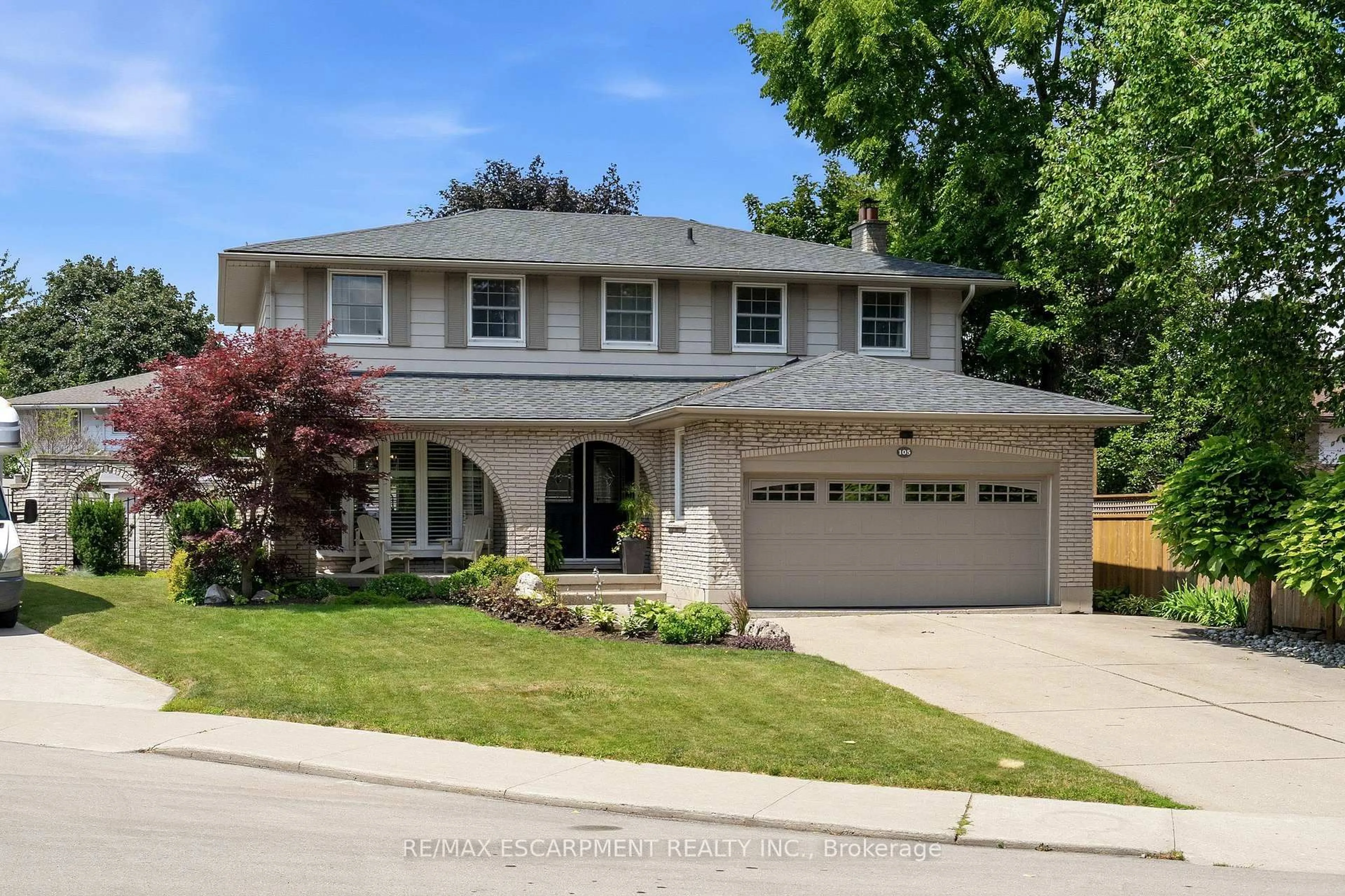 Home with brick exterior material, street for 105 San Fernando Dr, Hamilton Ontario L9C 2C3