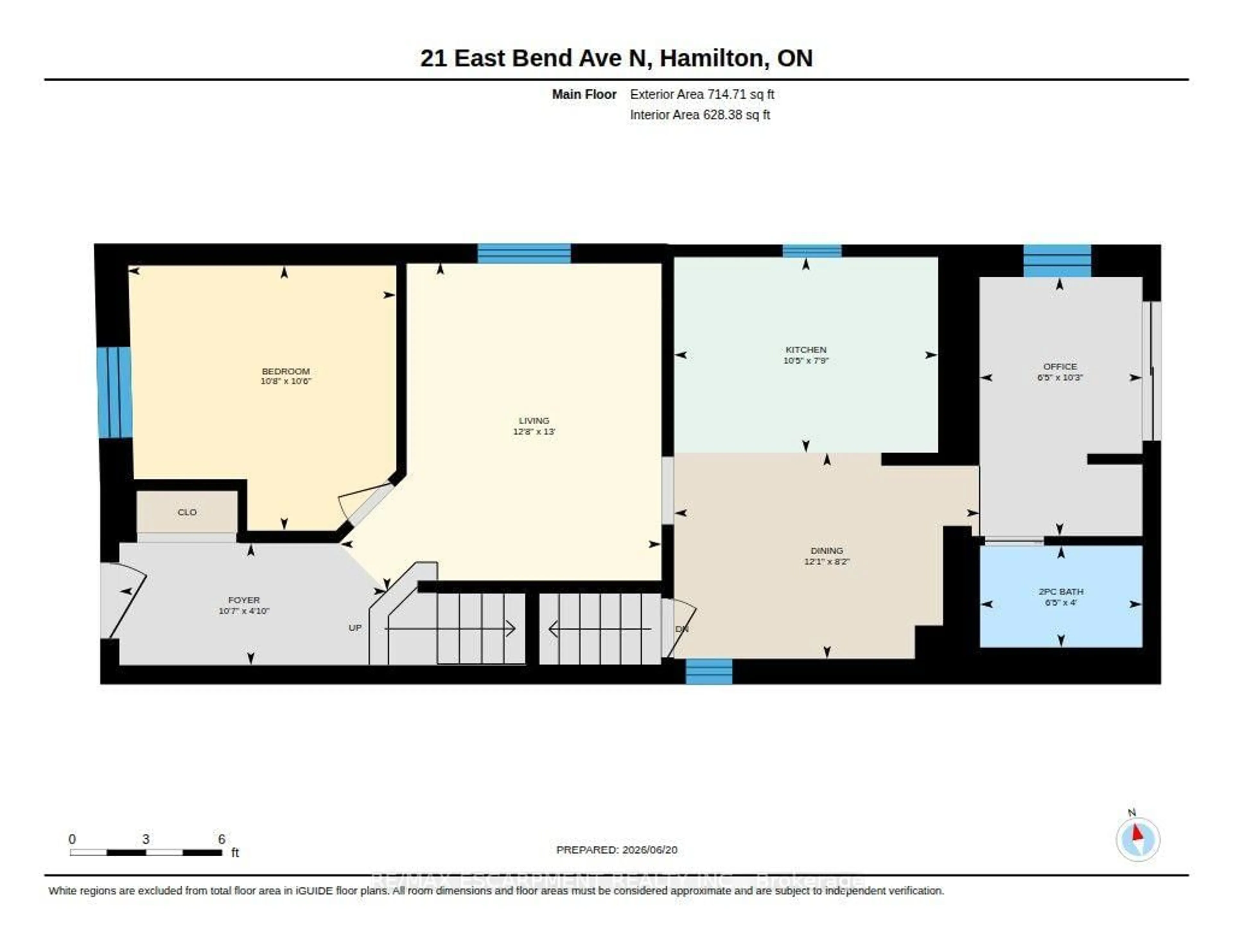 Floor plan for 21 East Bend Ave, Hamilton Ontario L8L 7E1