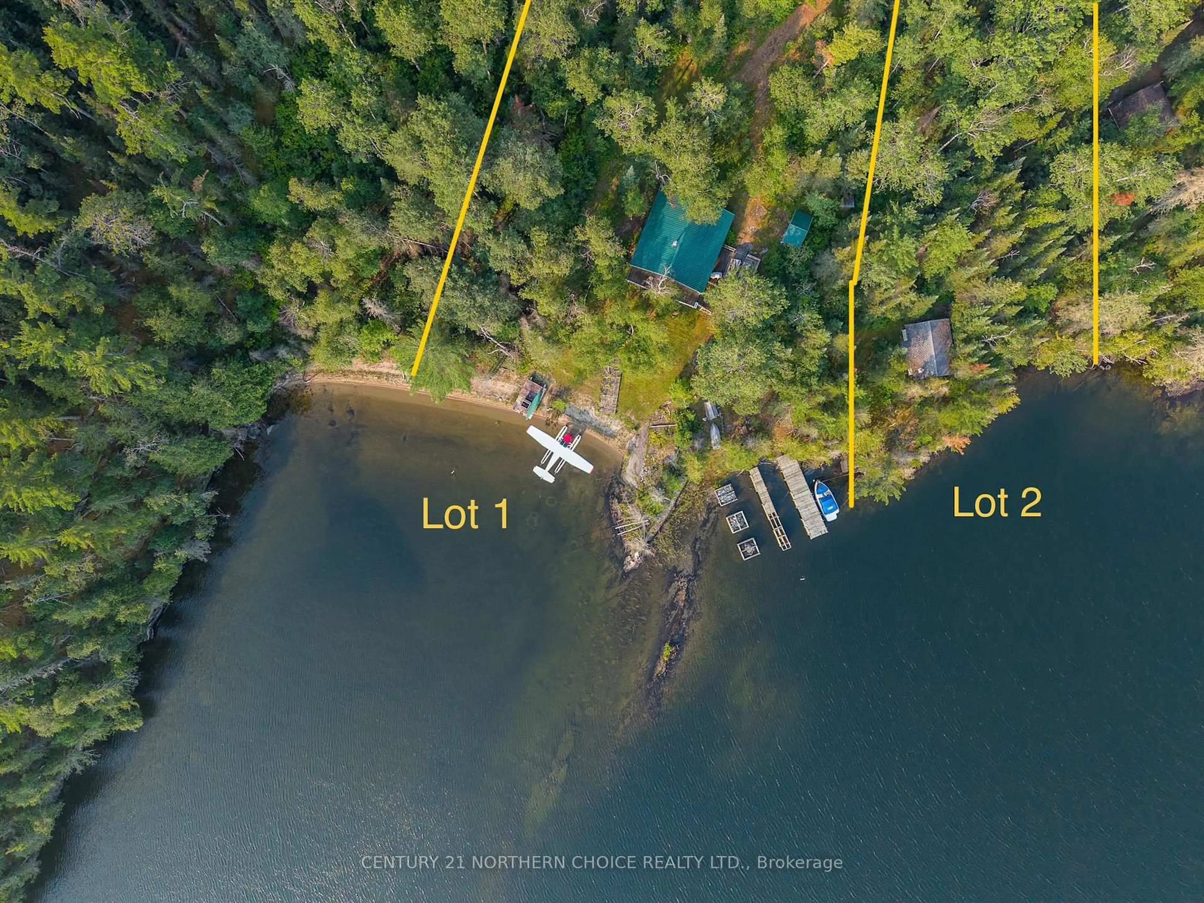 A pic from outside/outdoor area/front of a property/back of a property/a pic from drone, water/lake/river/ocean view for 339B Cameron Dr, Kenora Remote Area Ontario P0X 1S0